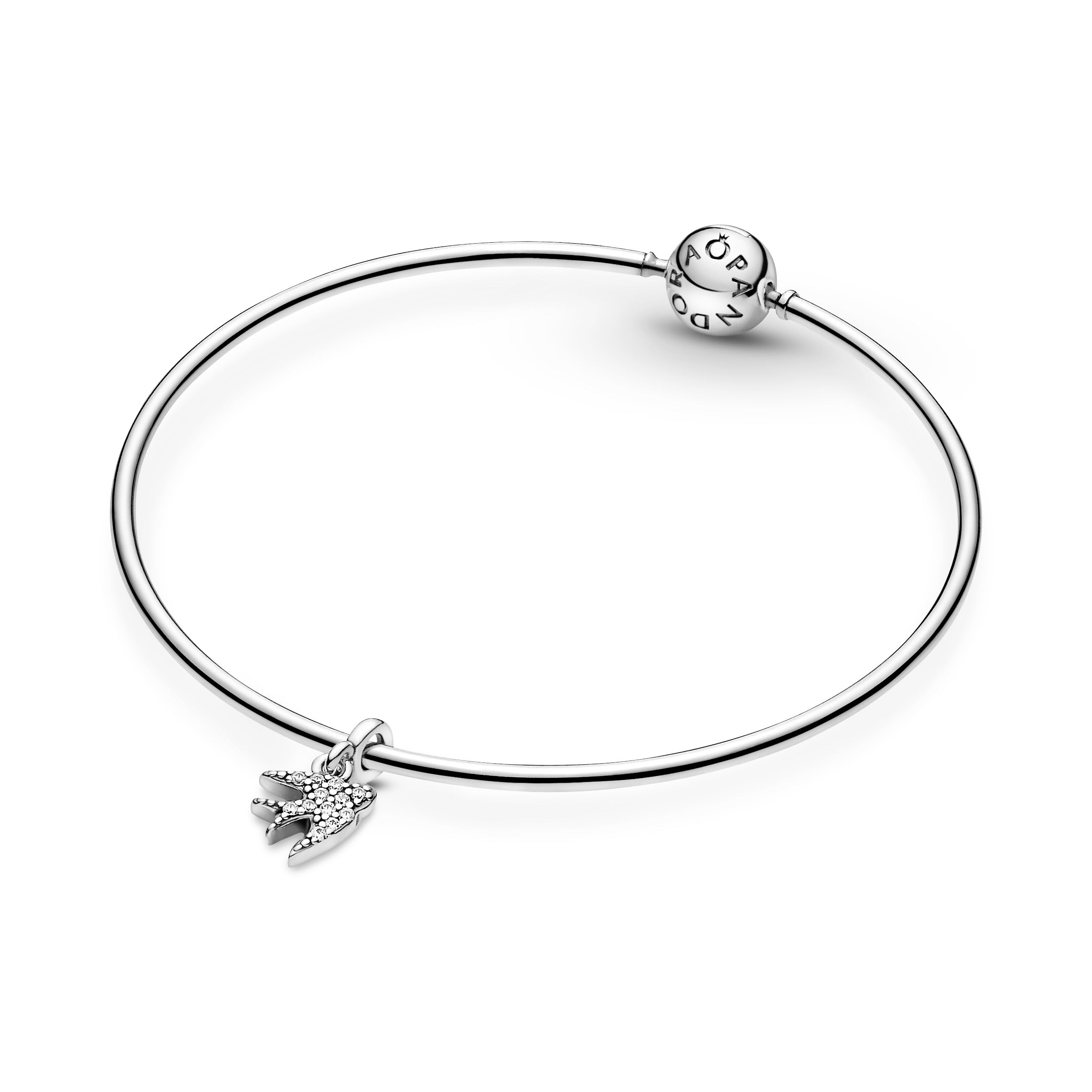 PANDORA My Swallow Dangle Charm Cubic Zirconia Charms Bracelet Charm Jewelry Gift