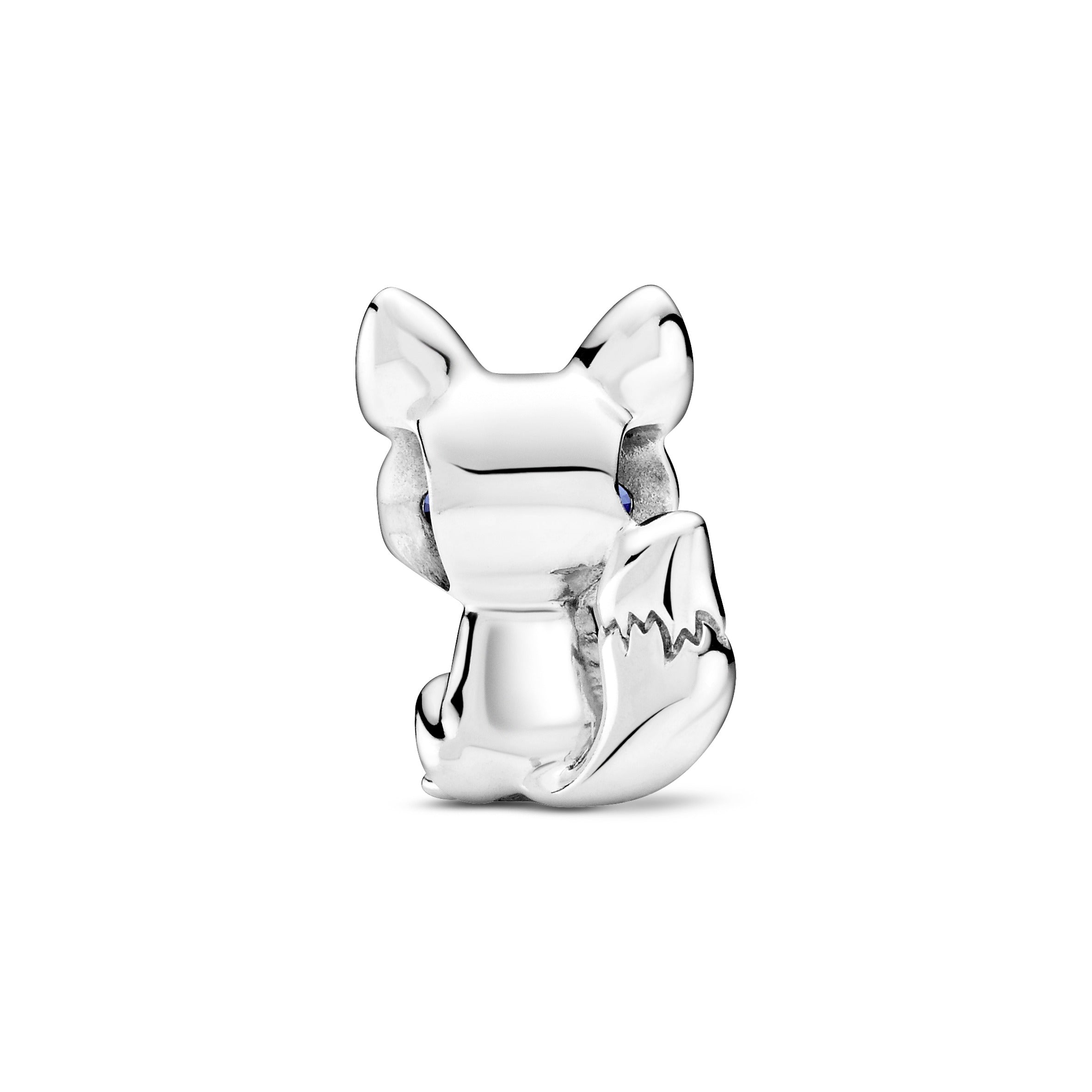 PANDORA Blue-Eyed Fox Charm Cubic Zirconia Silver Animals Charms Bracelet Charm Jewelry Gift