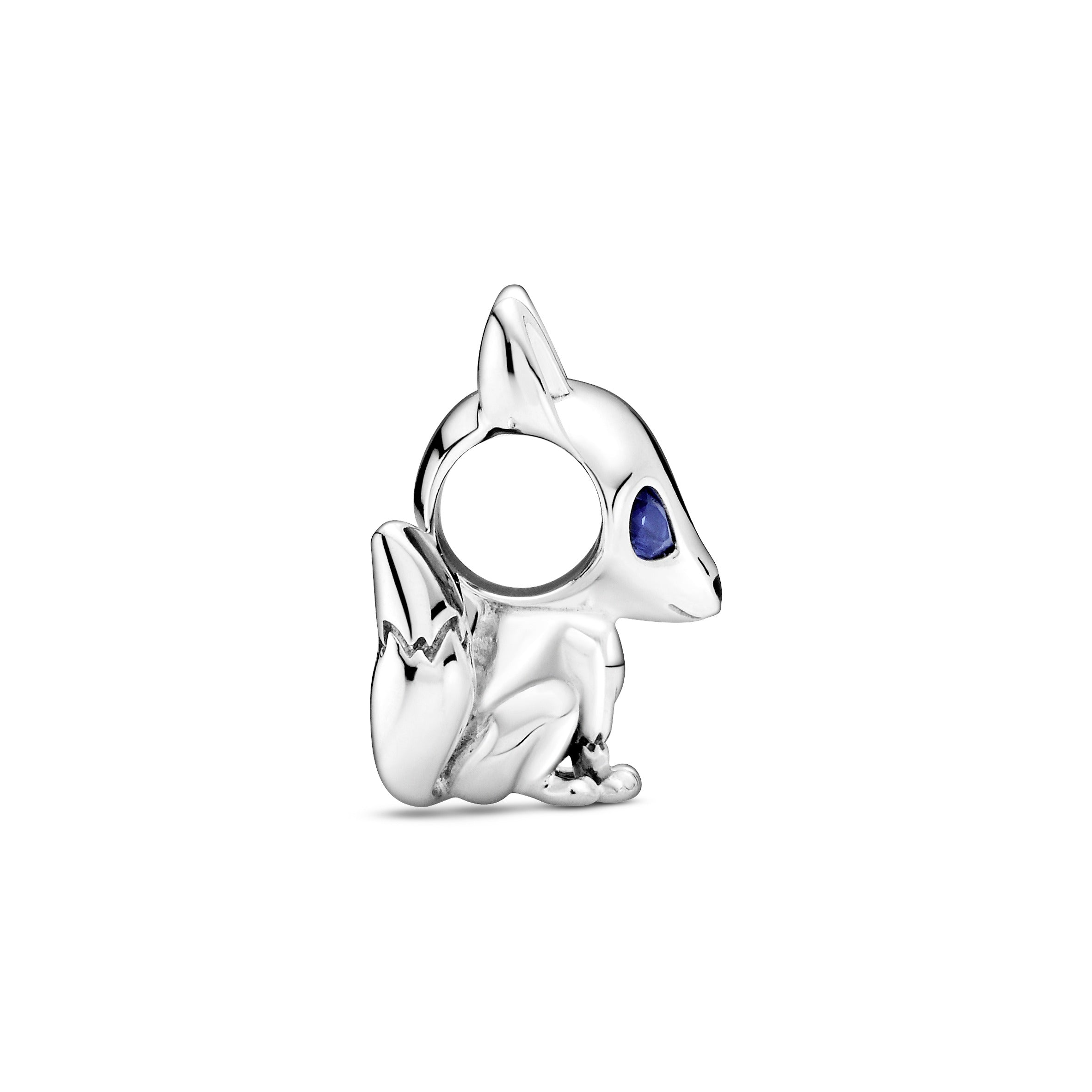 PANDORA Blue-Eyed Fox Charm Cubic Zirconia Silver Animals Charms Bracelet Charm Jewelry Gift