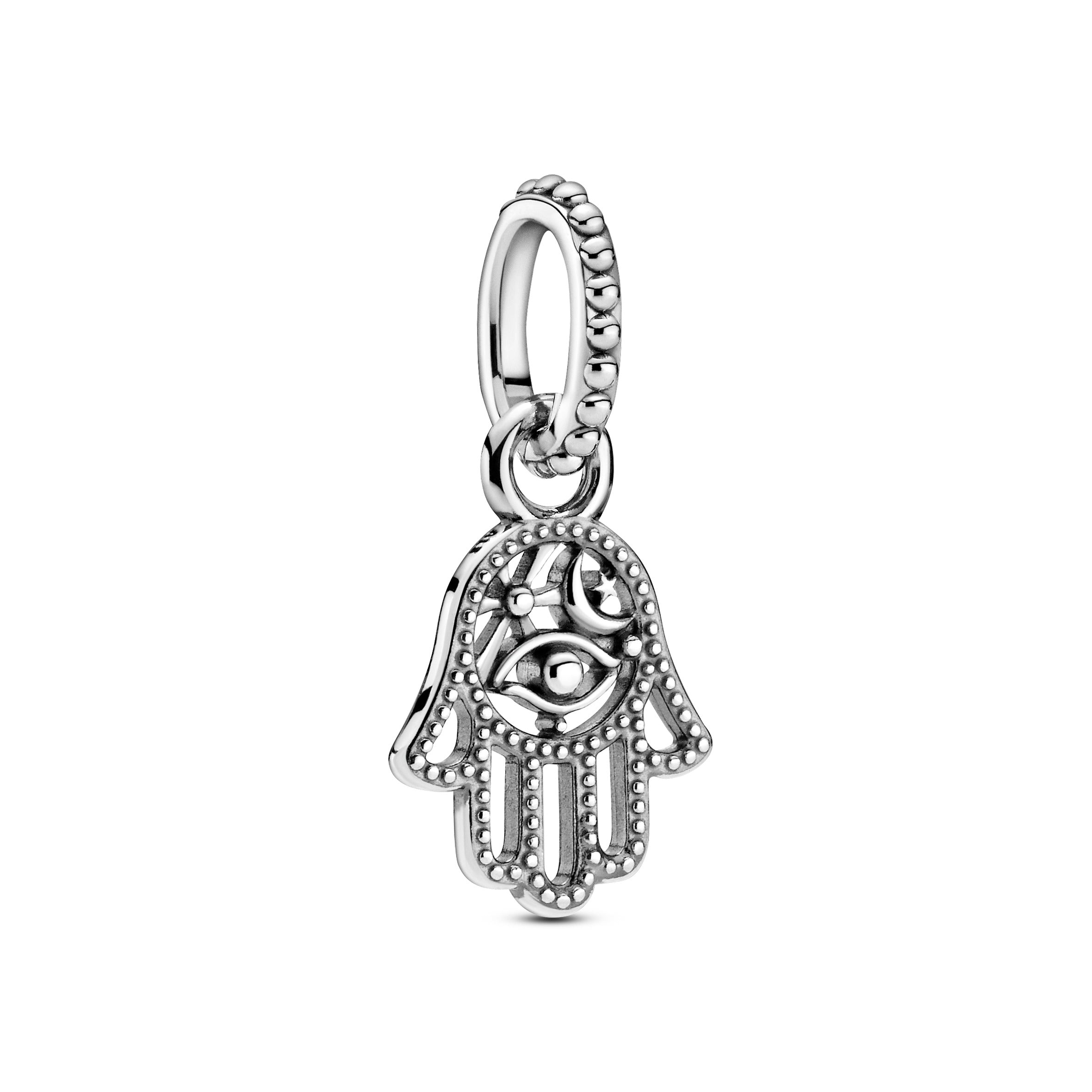 PANDORA Protective Hamsa Hand Dangle Charm Sterling Silver Good Luck And Protection Charms Bracelet Charm Jewelry Gift
