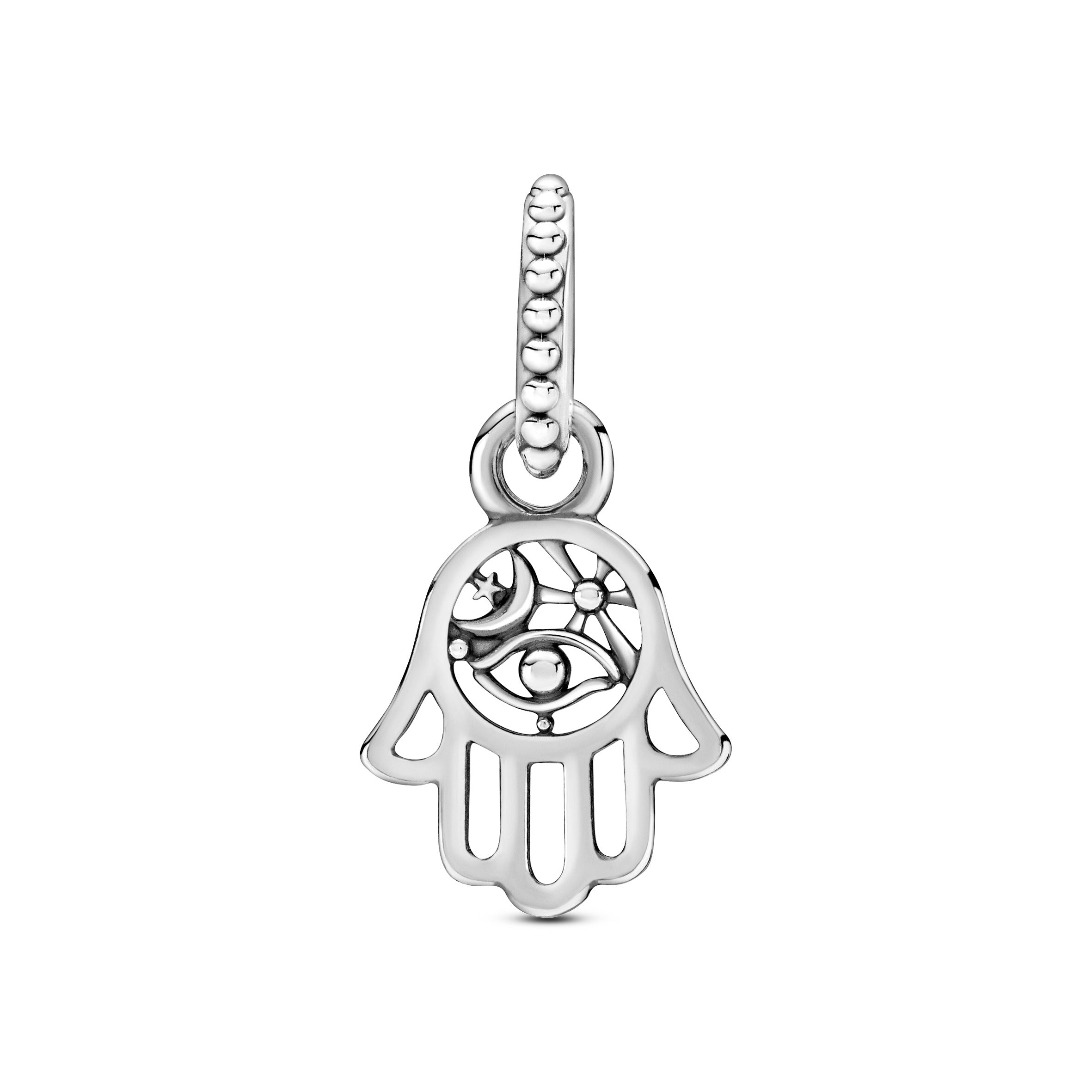 PANDORA Protective Hamsa Hand Dangle Charm Sterling Silver Good Luck And Protection Charms Bracelet Charm Jewelry Gift