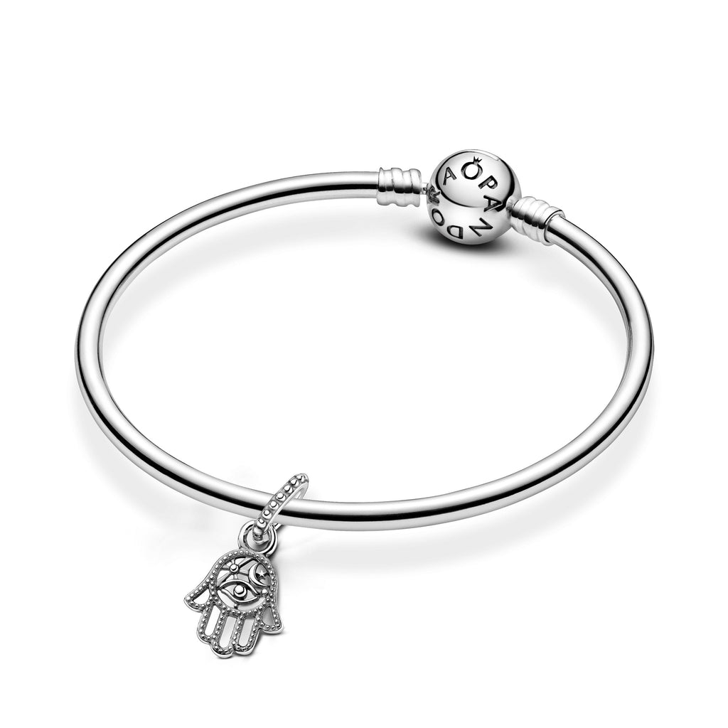 PANDORA Protective Hamsa Hand Dangle Charm Sterling Silver Good Luck And Protection Charms Bracelet Charm Jewelry Gift