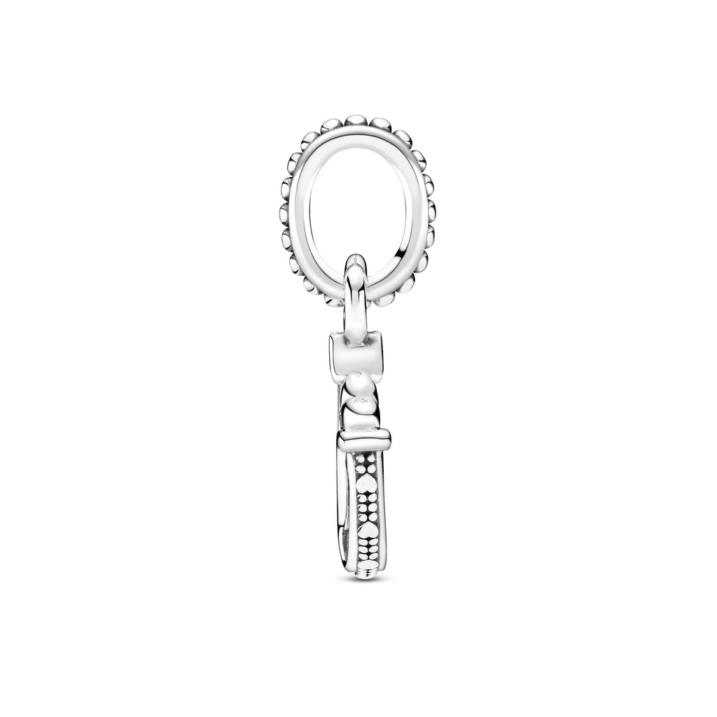 PANDORA Good Luck Horseshoe Dangle Charm Cubic Zirconia Silver Charms Bracelet Charm Jewelry Gift