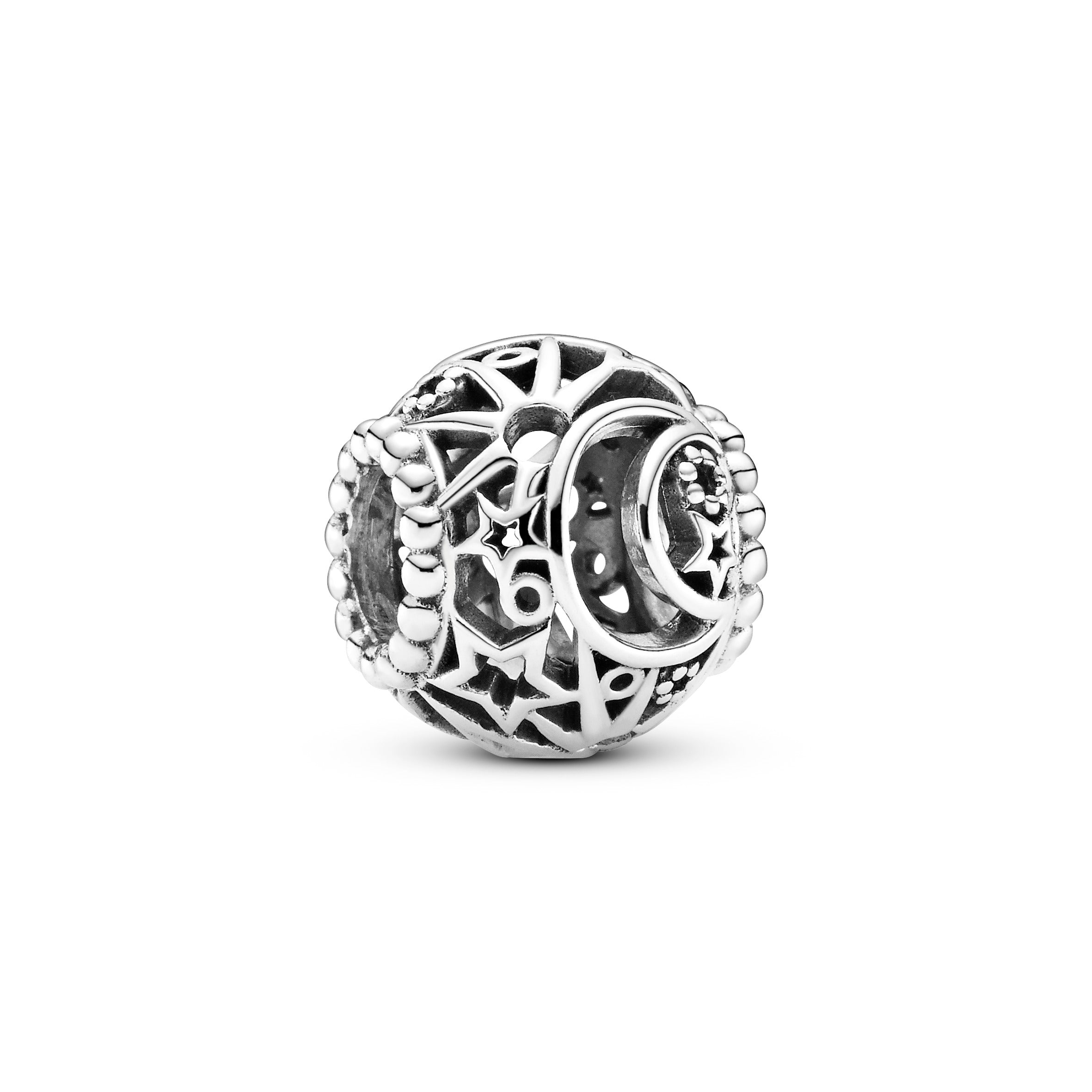 PANDORA Openwork Sun Stars And Moon Charm Sterling Silver Charms Bracelet Charm Jewelry Gift