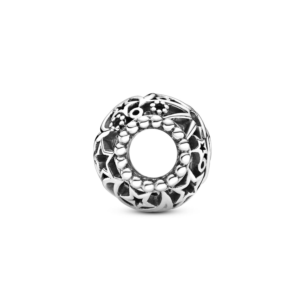 PANDORA Openwork Sun Stars And Moon Charm Sterling Silver Charms Bracelet Charm Jewelry Gift