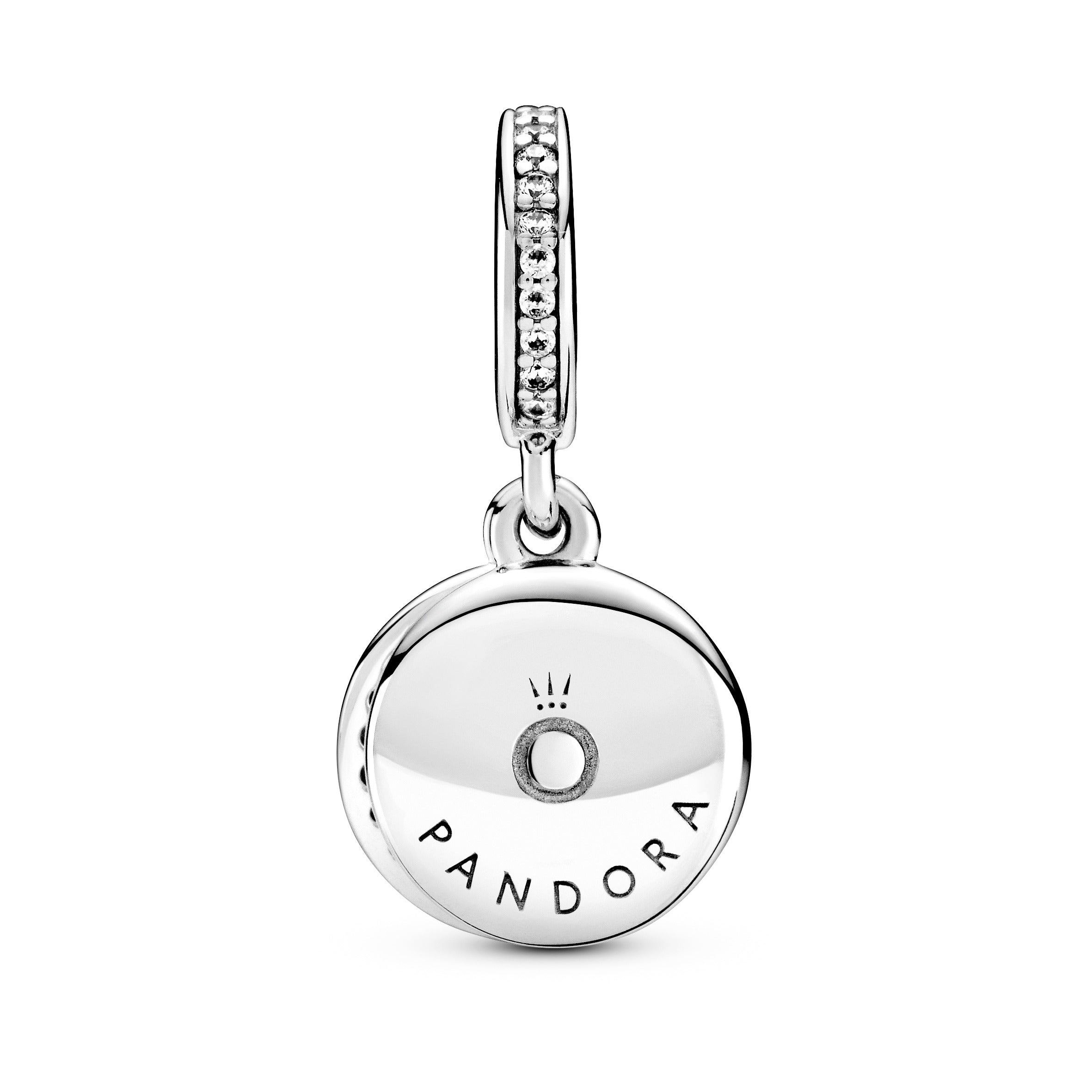 PANDORA Sparkling Red Disc Double Dangle Charm Charms Bracelet Charm Jewelry Gift