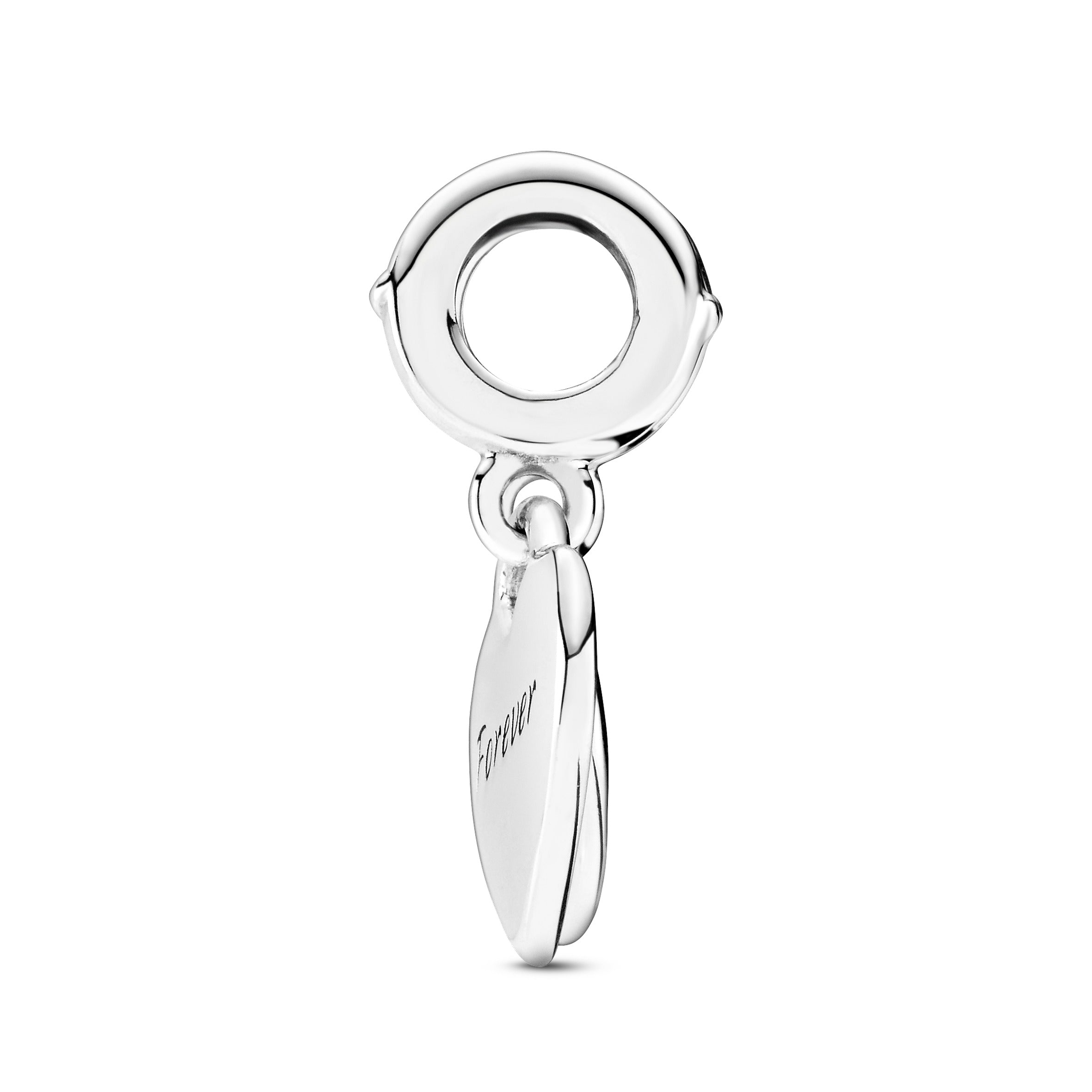 PANDORA Double Heart Split Dangle Charm Enamel Silver Family And Friends Charms Bracelet Charm Jewelry Gift