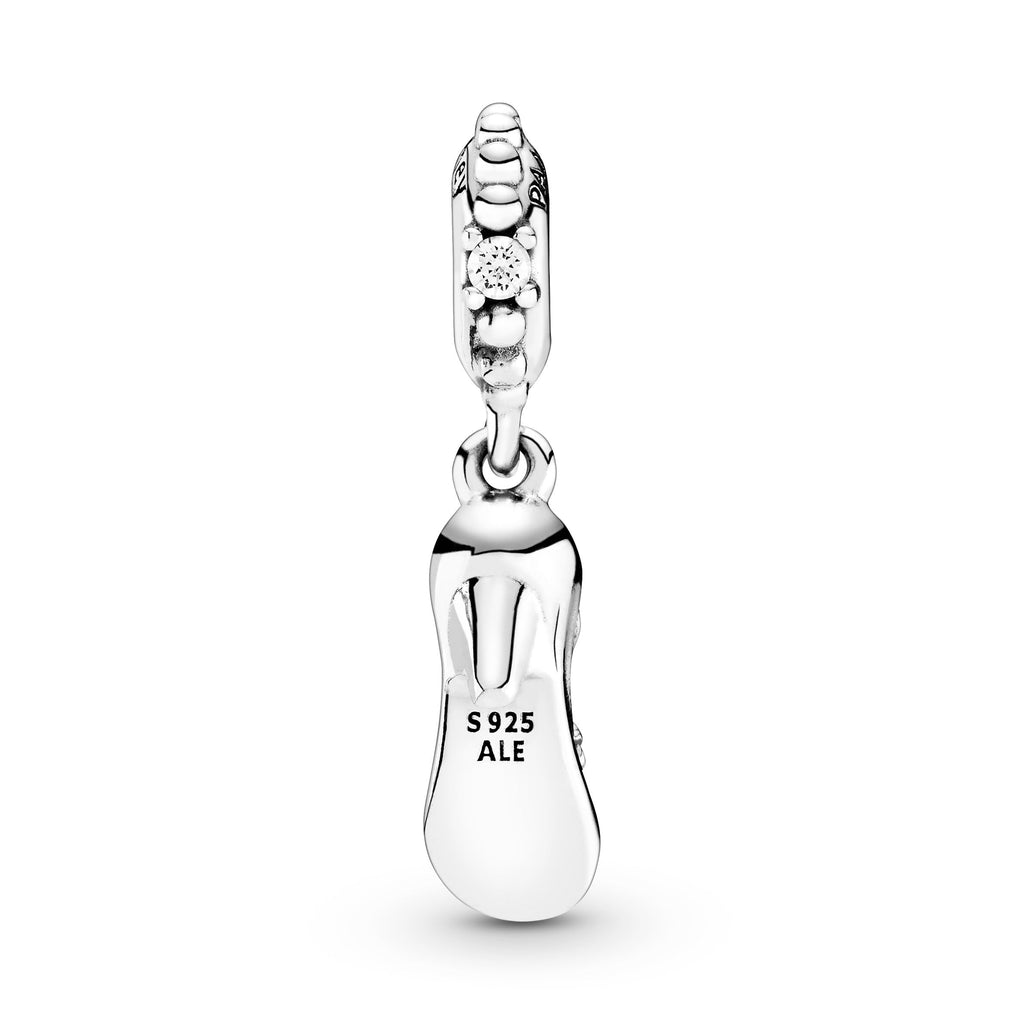 PANDORA Disney Cinderella Glass Slipper And Mice Dangle Charm Cubic Zirconia Blue Disney X PANDORA Charms Bracelet Charm Jewelry Gift