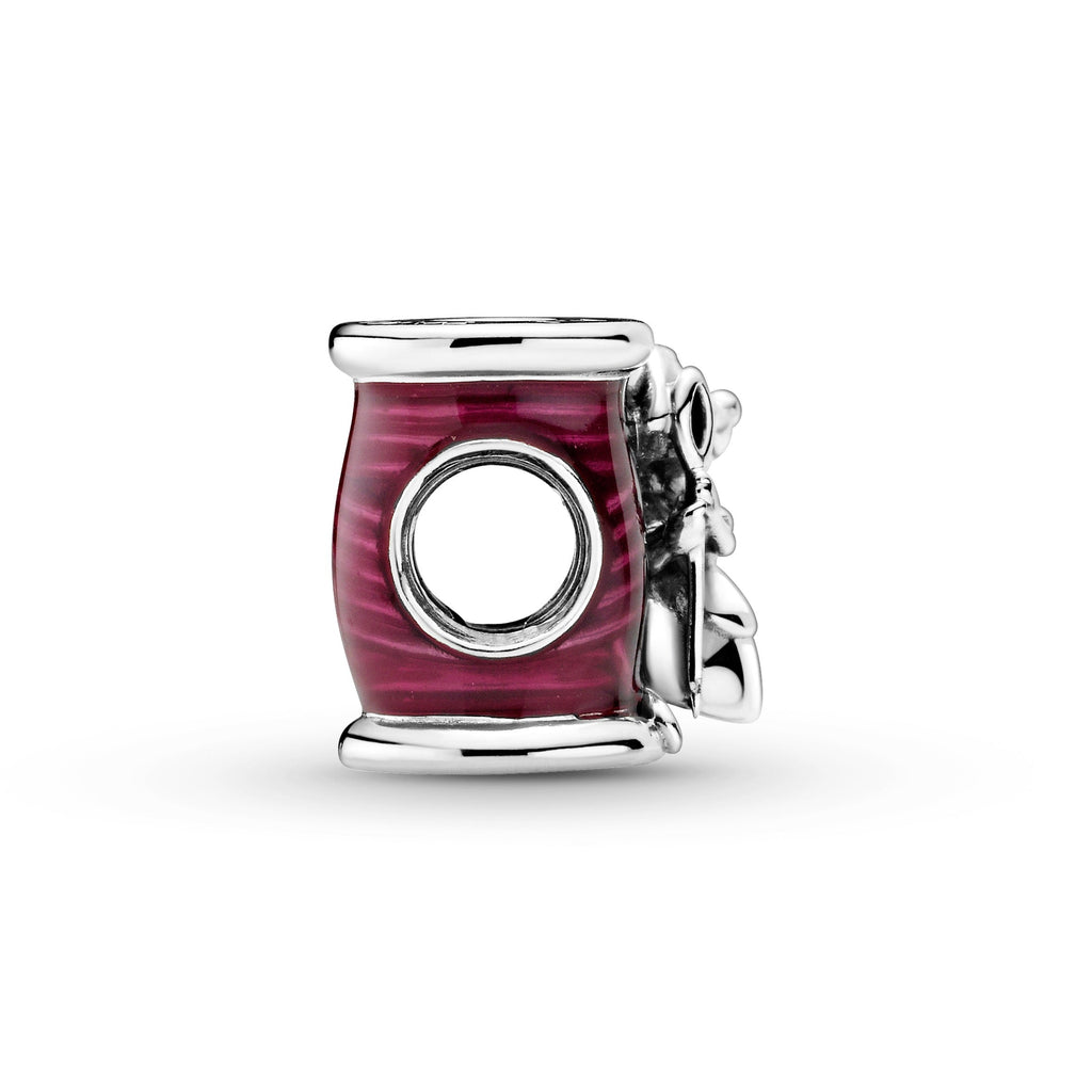 PANDORA Disney Cinderella Suzy Mouse Needle And Thread Charm Enamel Pink Disney X PANDORA Charms Bracelet Charm Jewelry Gift