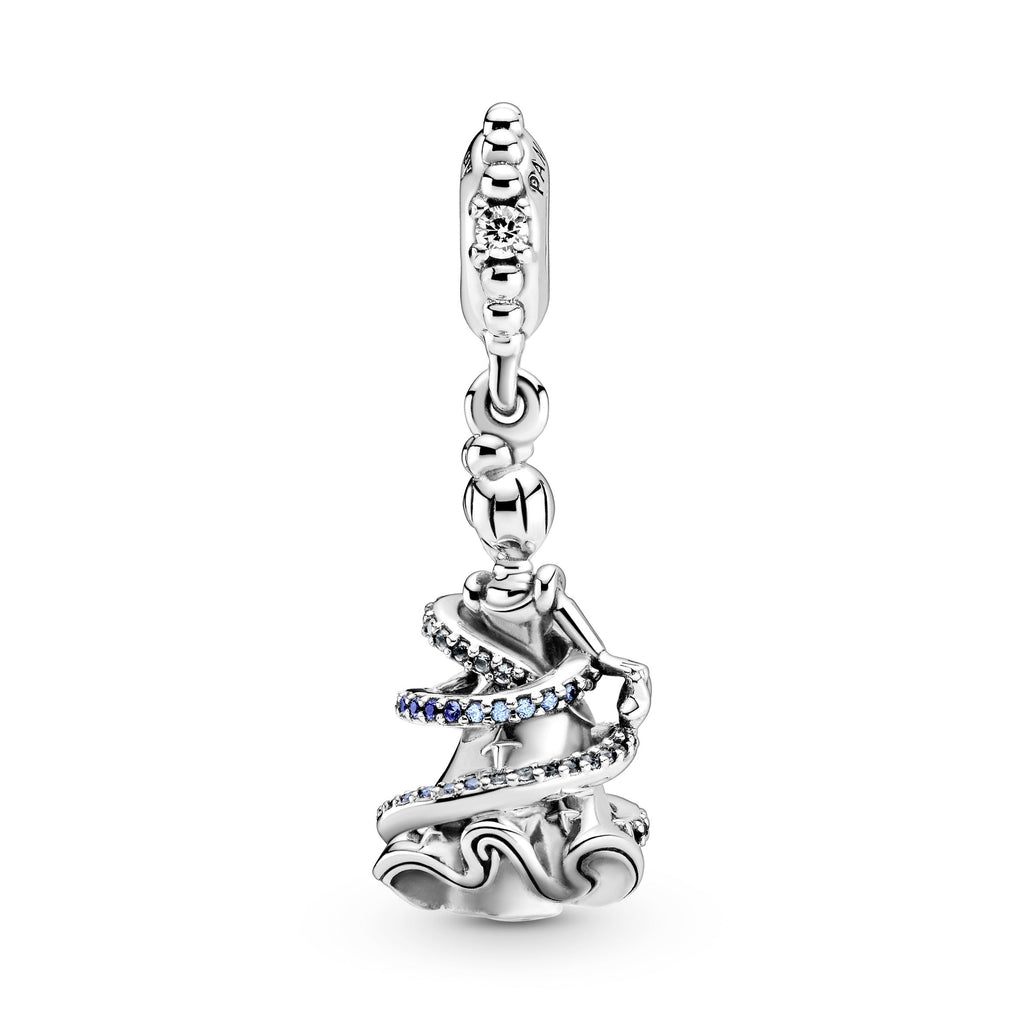 PANDORA Disney Cinderella Magical Moment Dangle Charm Cubic Zirconia Silver Disney X PANDORA Charms Bracelet Charm Jewelry Gift