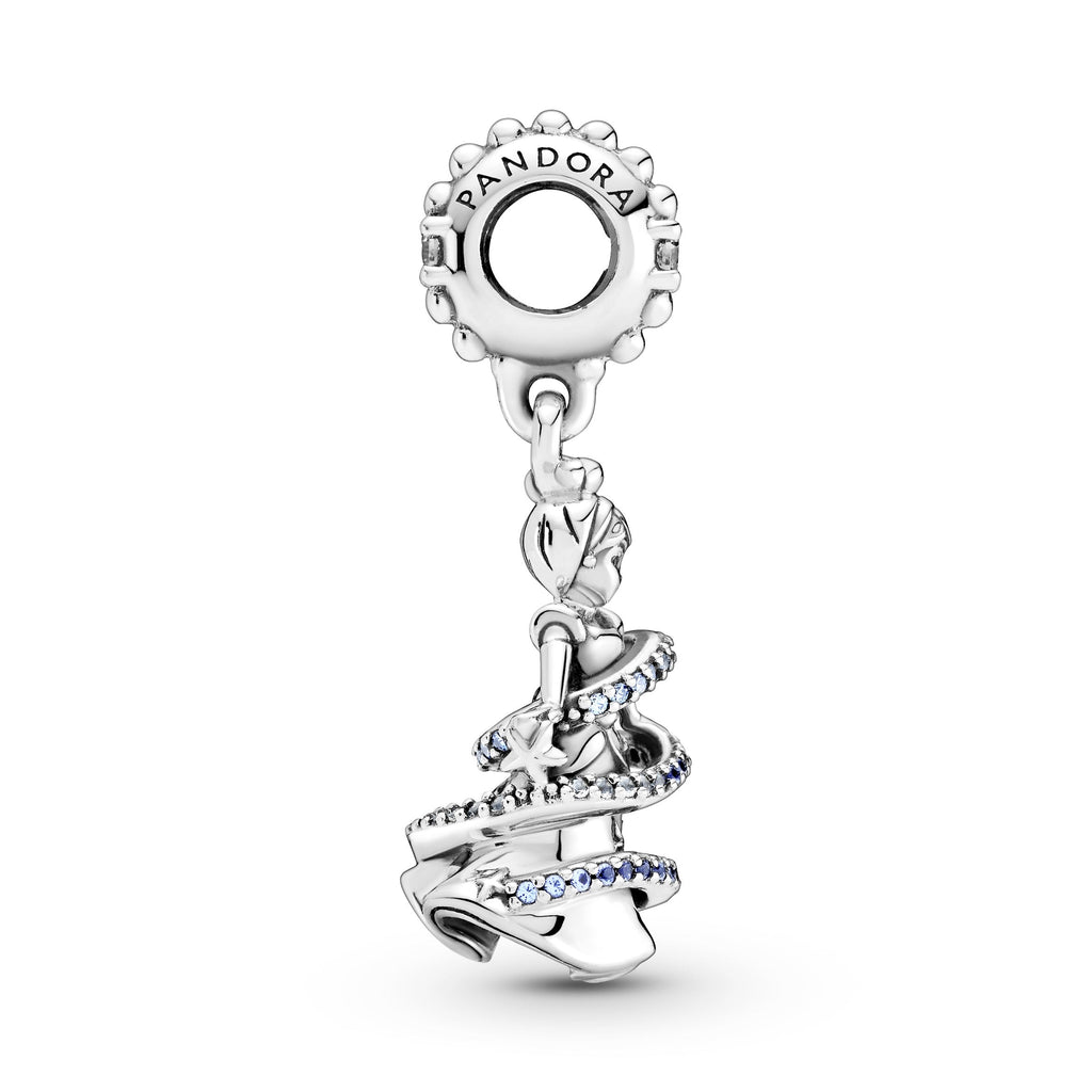 PANDORA Disney Cinderella Magical Moment Dangle Charm Cubic Zirconia Silver Disney X PANDORA Charms Bracelet Charm Jewelry Gift