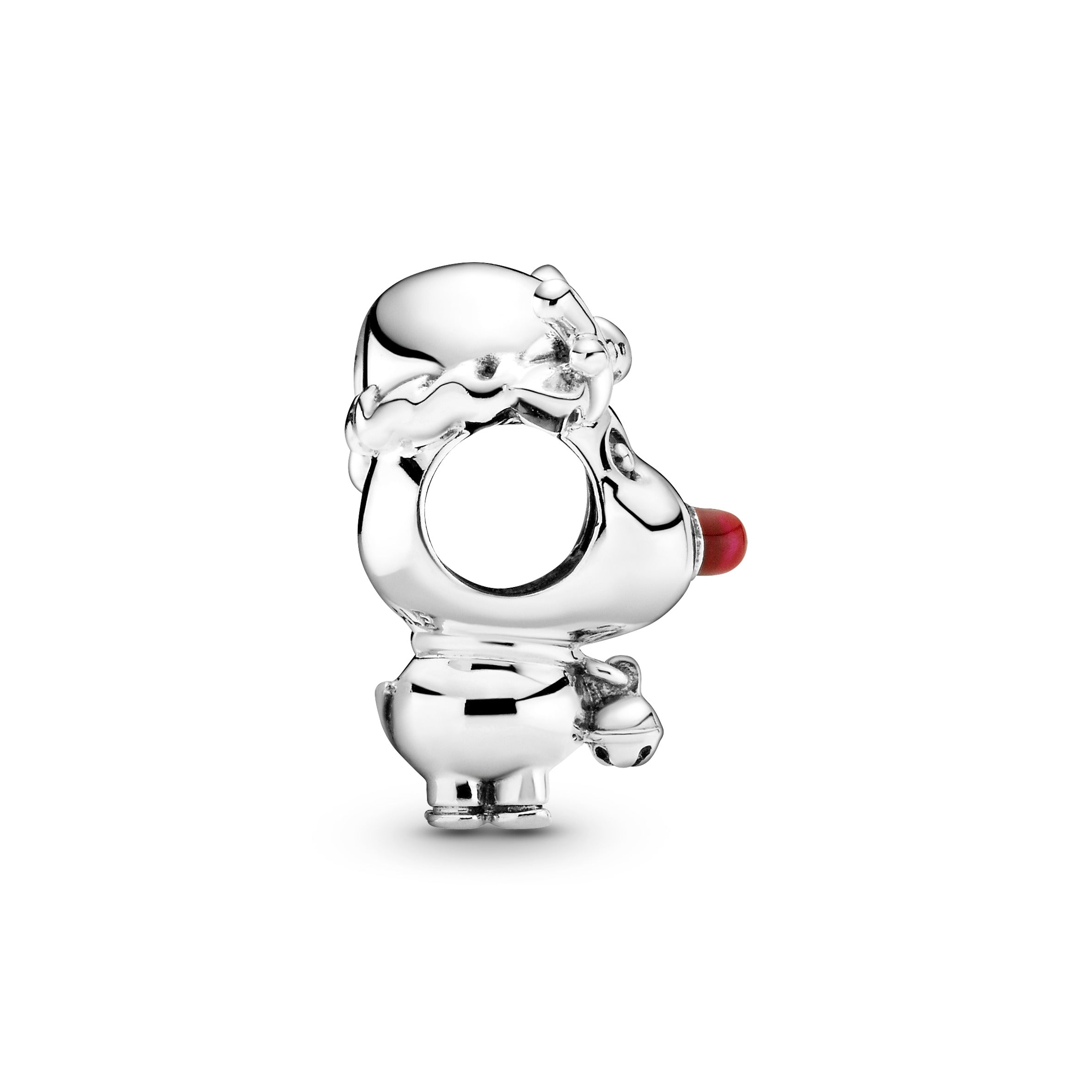 PANDORA Rudolph The Red Nose Reindeer Charm Enamel Charms Bracelet Charm Jewelry Gift