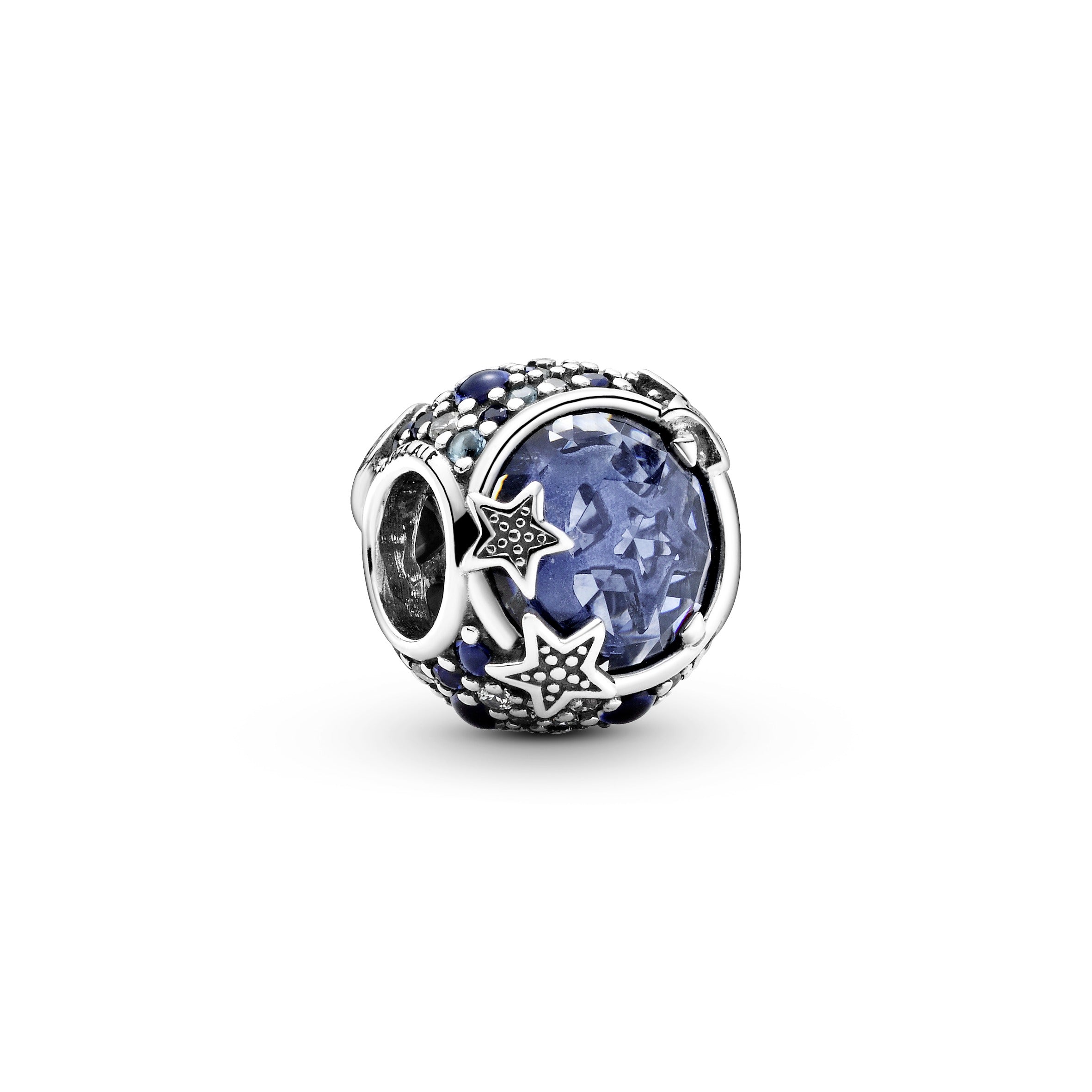 PANDORA Celestial Blue Sparkling Stars Charm Cubic Zirconia Charms Bracelet Charm Jewelry Gift