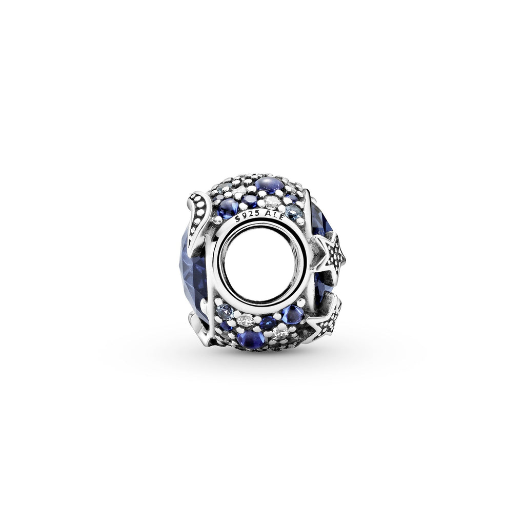 PANDORA Celestial Blue Sparkling Stars Charm Cubic Zirconia Charms Bracelet Charm Jewelry Gift