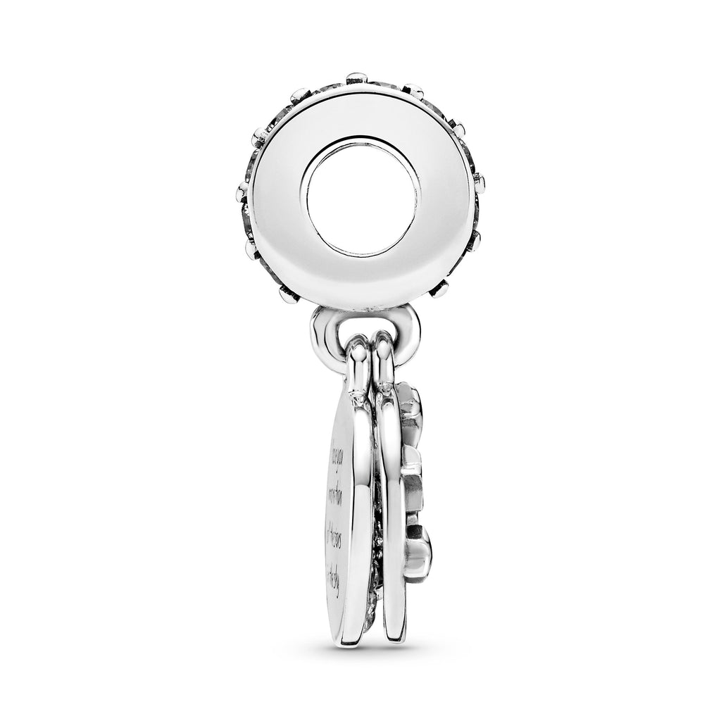 PANDORA Blue Night Sky Crescent Moon And Stars Dangle Charm Cubic Zirconia Nature Charms Bracelet Charm Jewelry Gift