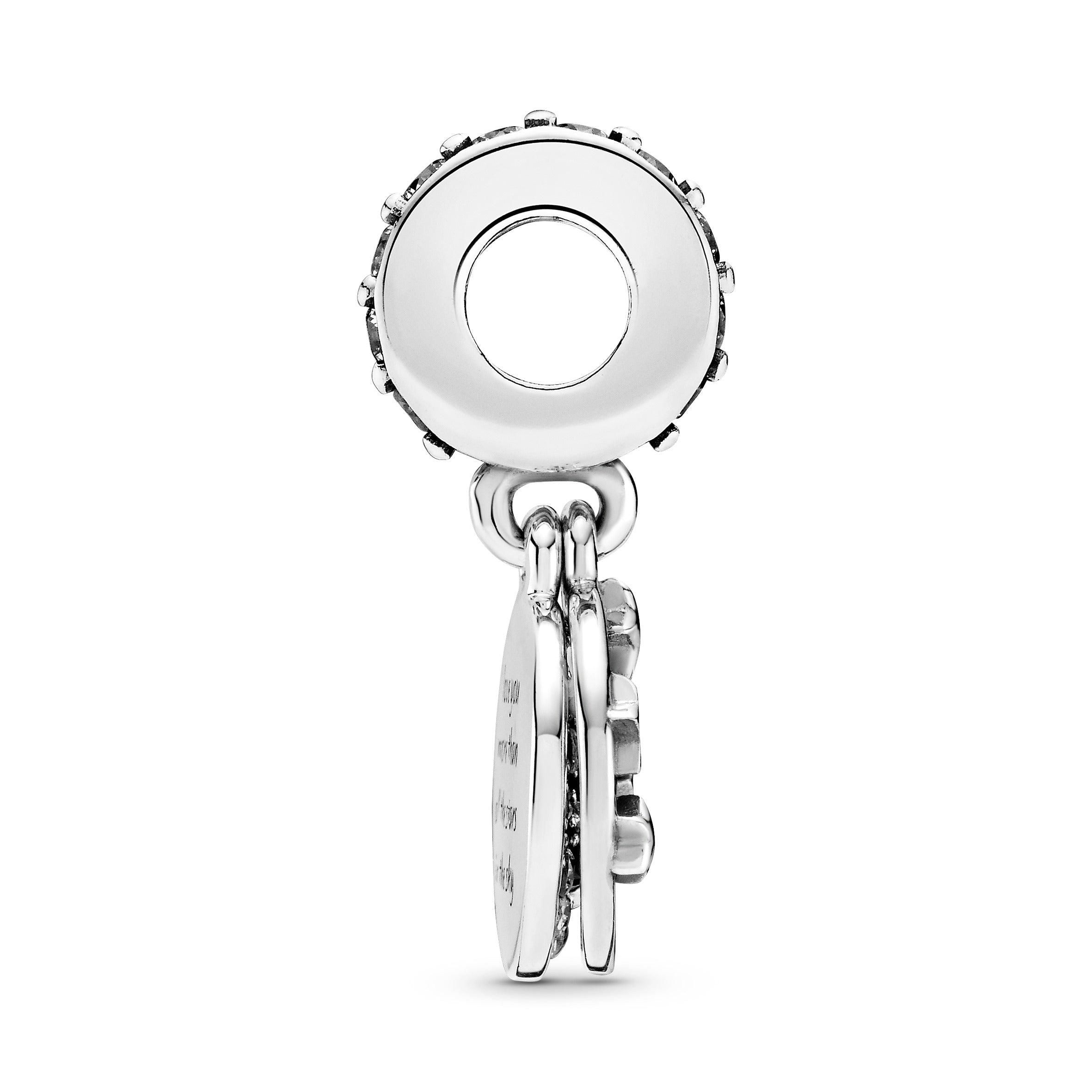 PANDORA Blue Night Sky Crescent Moon And Stars Dangle Charm Cubic Zirconia Nature Charms Bracelet Charm Jewelry Gift