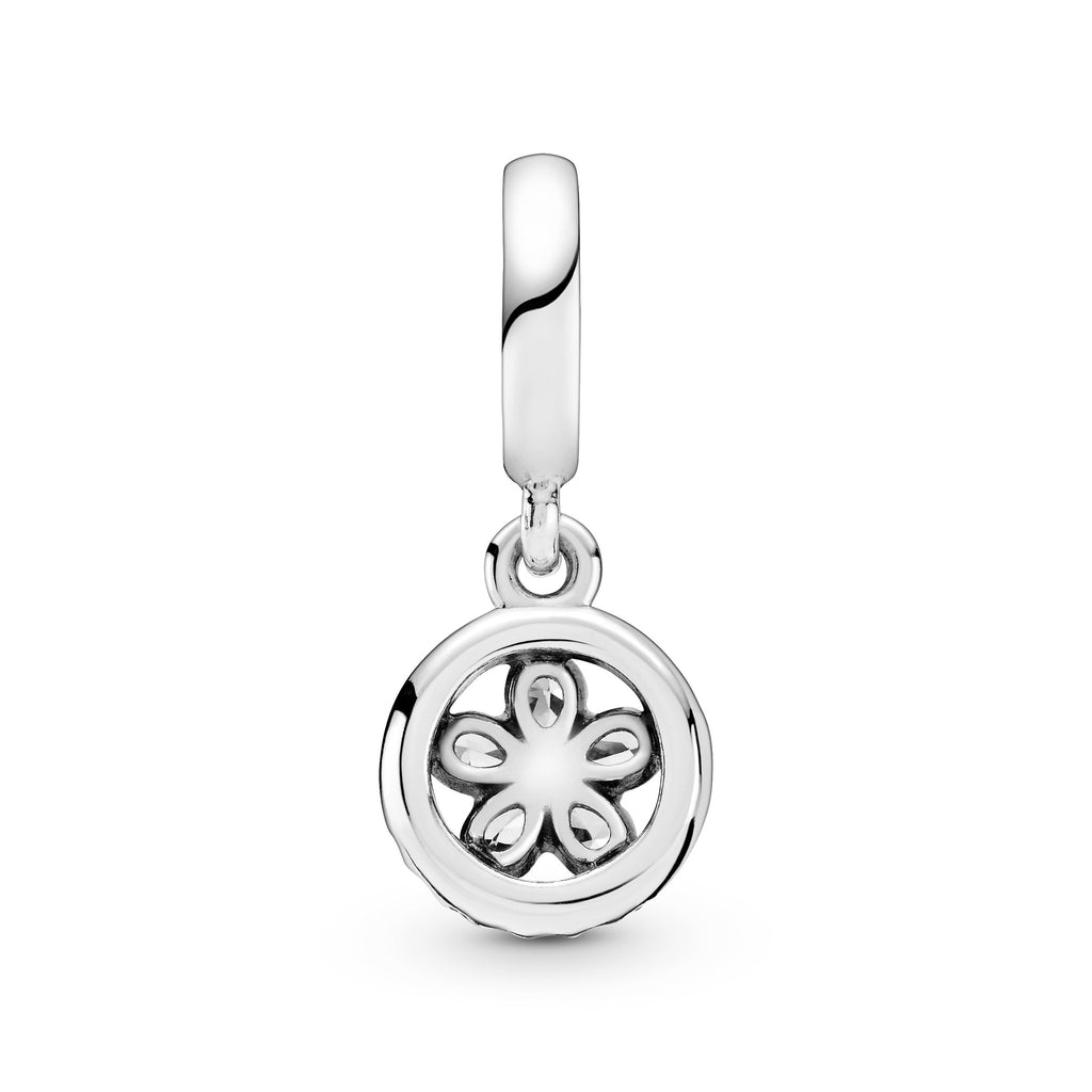 PANDORA Sparkling Snowflake Circle Dangle Charm Cubic Zirconia Silver Weddings Charms Bracelet Charm Jewelry Gift