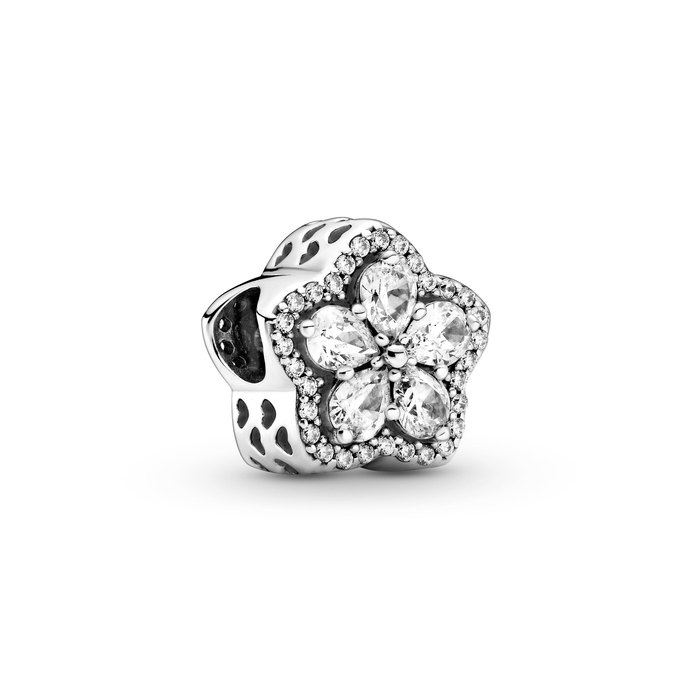 PANDORA Sparkling Snowflake Pavé Charm Cubic Zirconia Silver Weddings Charms Bracelet Charm Jewelry Gift