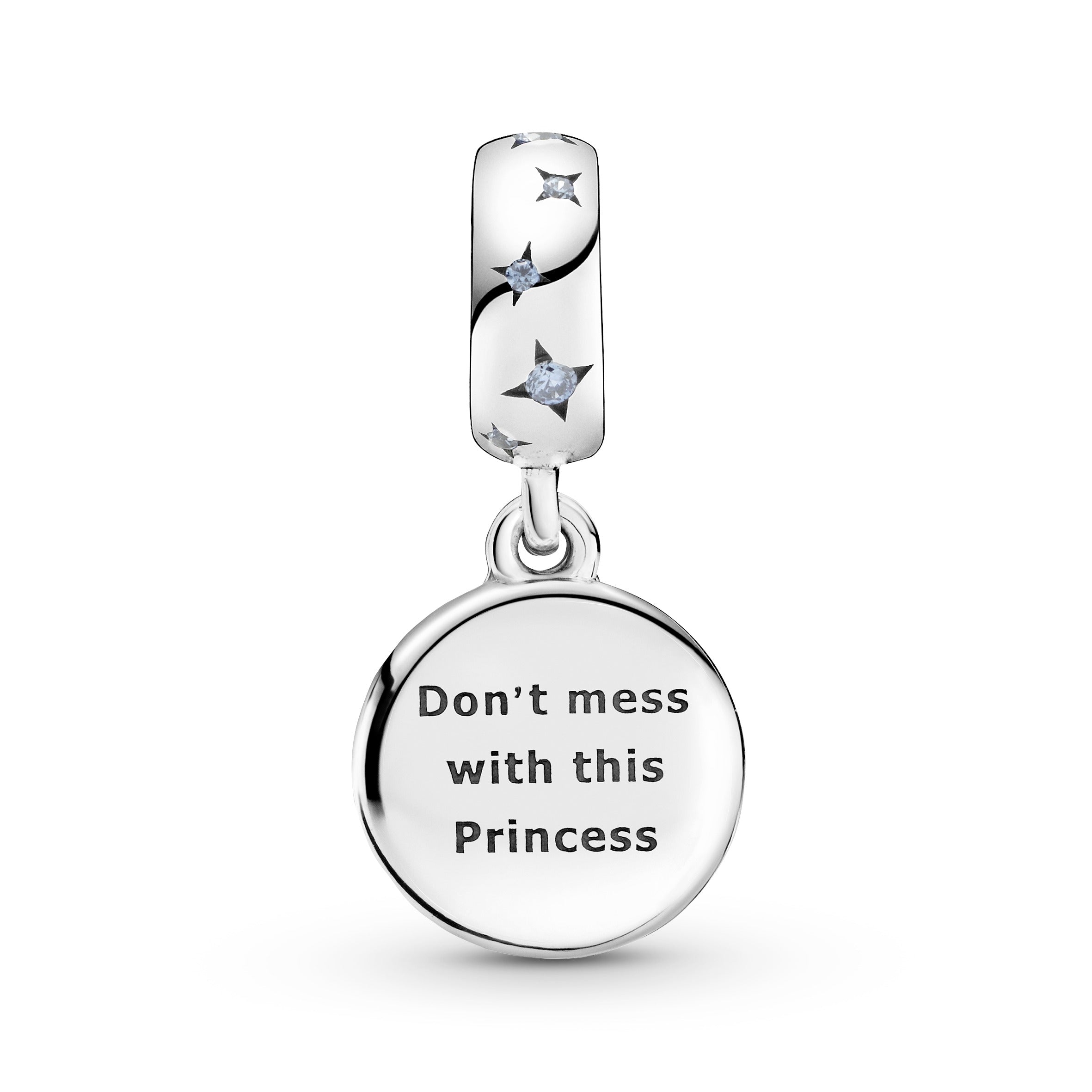 PANDORA Star Wars Princess Leia Double Dangle Charm Cubic Zirconia Blue Charms Bracelet Charm Jewelry Gift