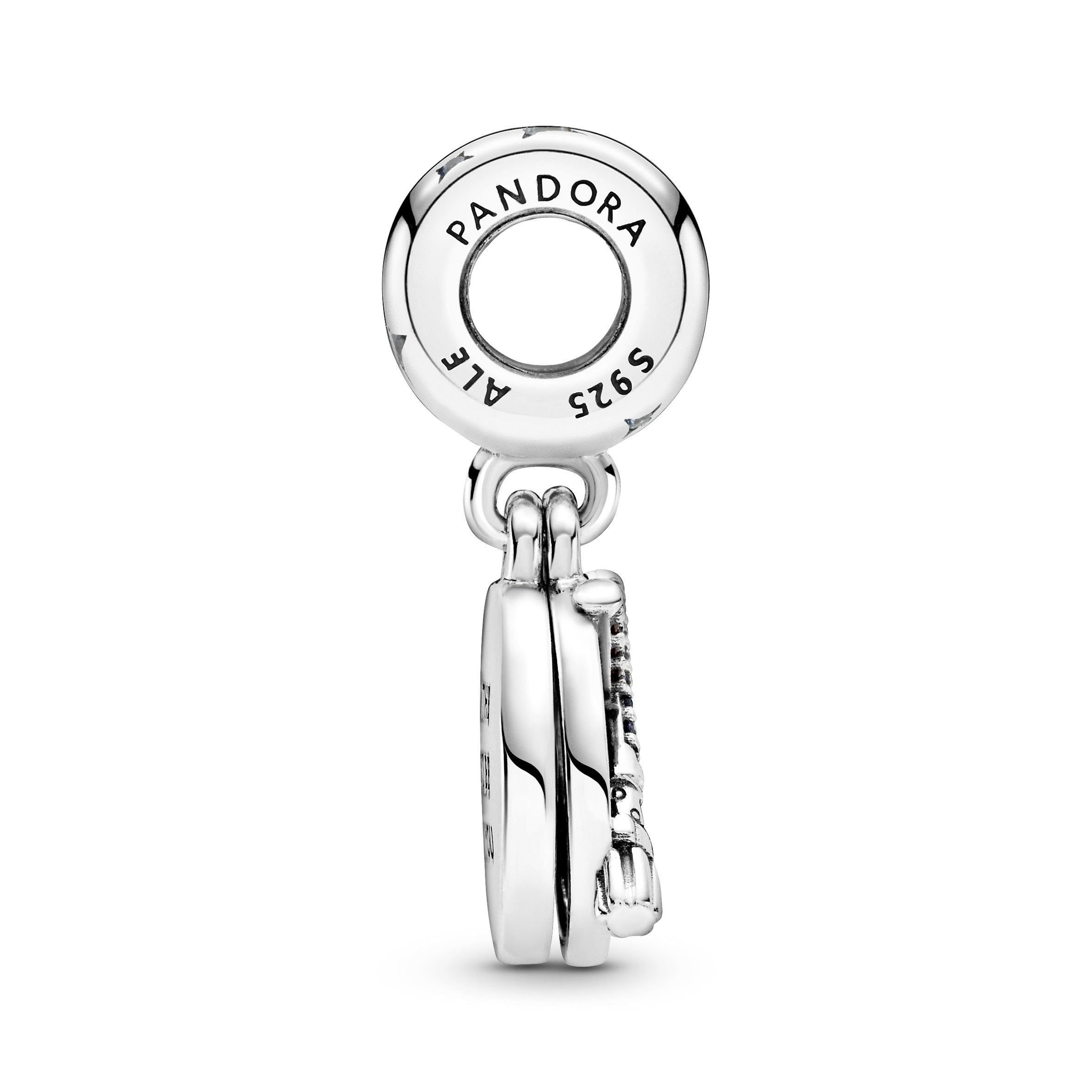 PANDORA Star Wars Lightsaber Double Dangle Charm Cubic Zirconia Blue Charms Bracelet Charm Jewelry Gift