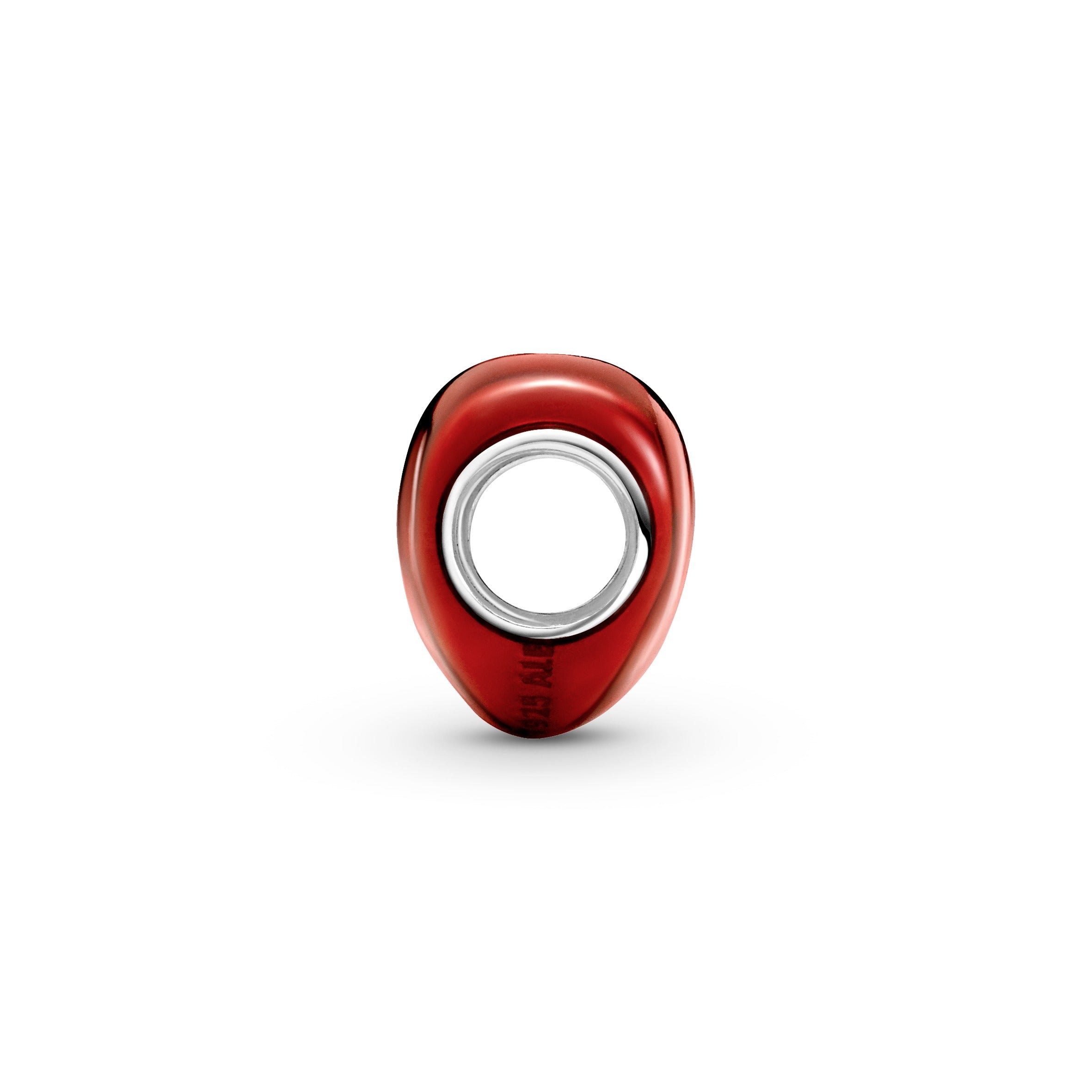 PANDORA Metallic Red Heart Charm Enamel Silver Charms Bracelet Charm Jewelry Gift