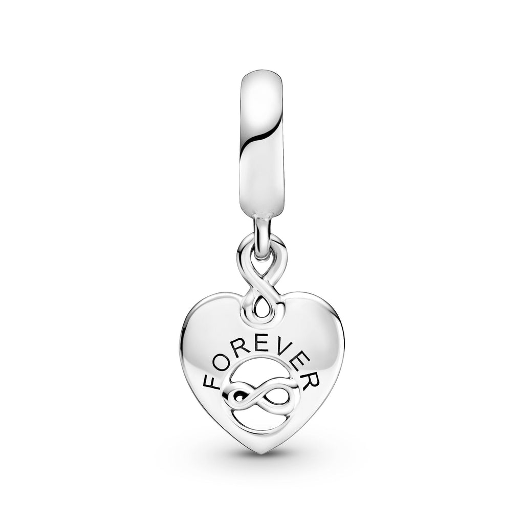 PANDORA Friends Forever Heart Dangle Charm Sterling Silver Charms Bracelet Charm Jewelry Gift