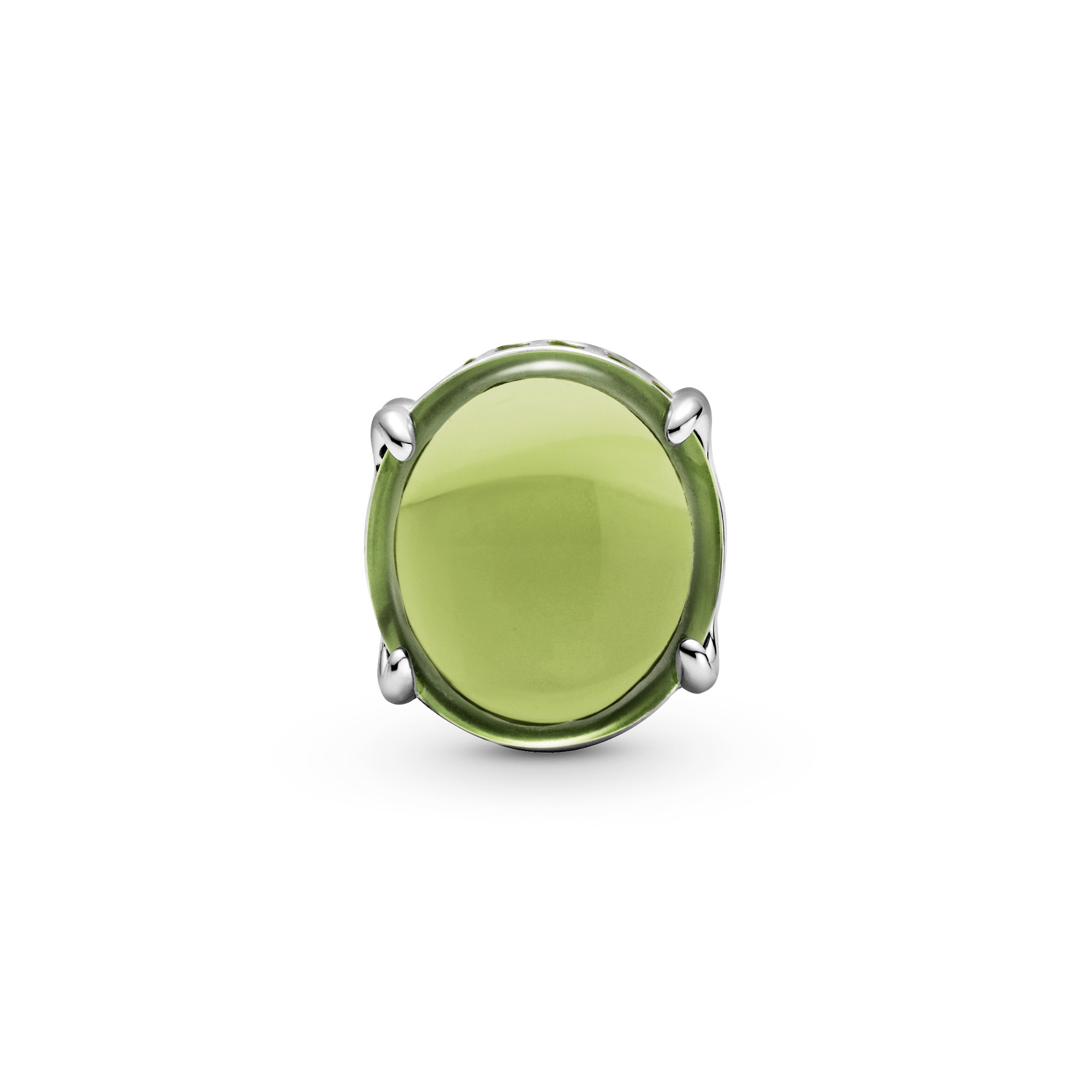 PANDORA Green Oval Cabochon Charm Charms Bracelet Charm Jewelry Gift