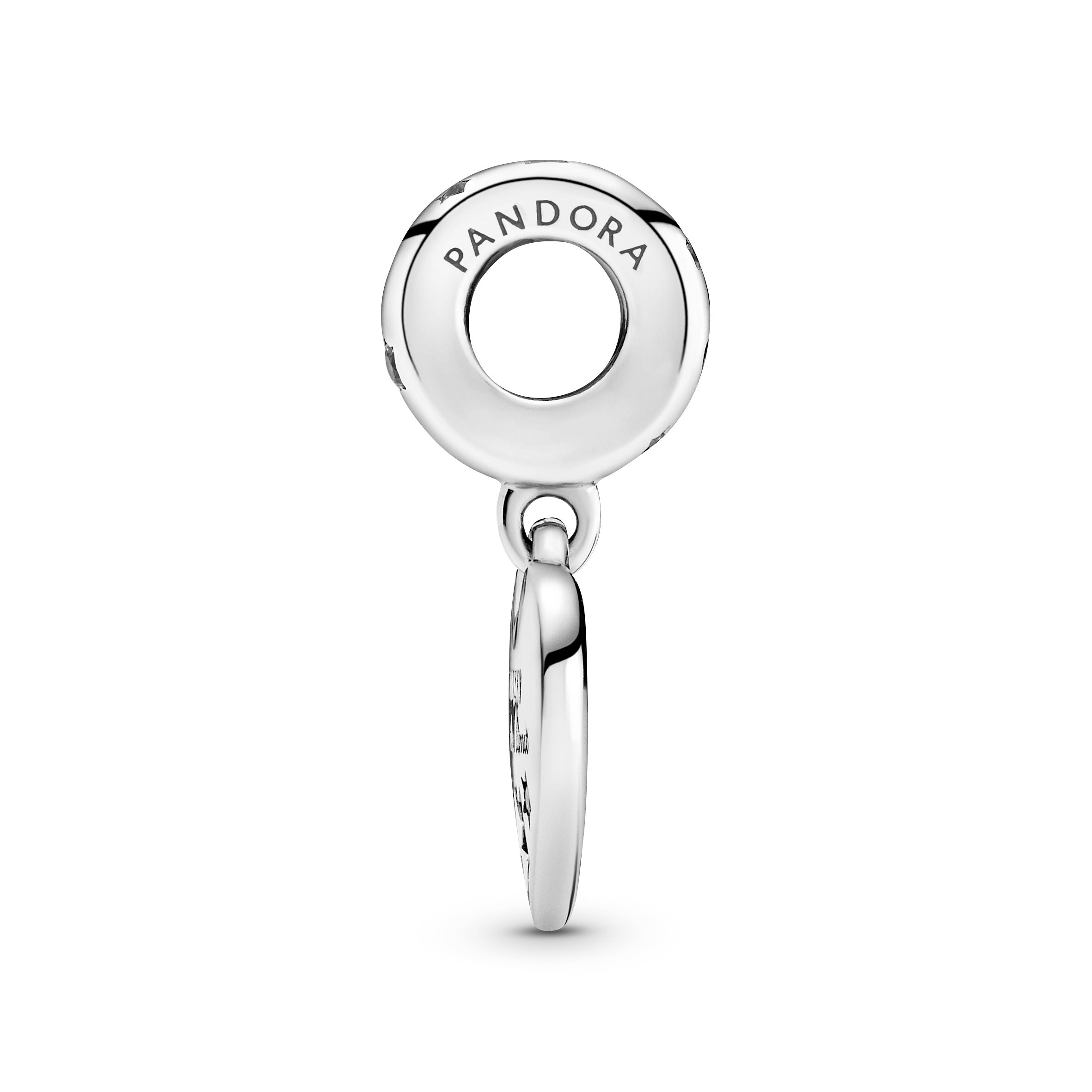 PANDORA Congratulations Heart And Stars Dangle Charm Cubic Zirconia Silver Charms Bracelet Charm Jewelry Gift