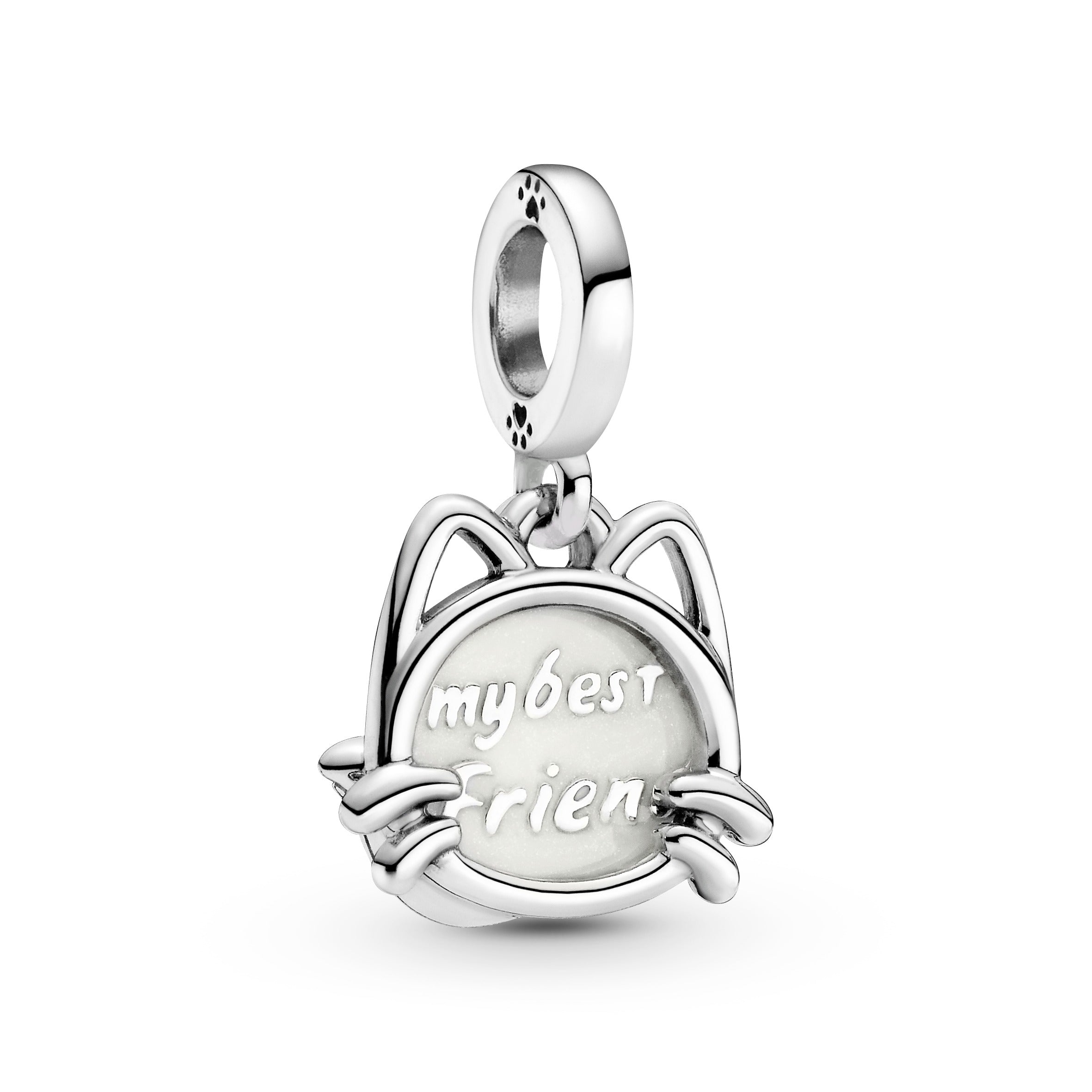 PANDORA My Pet Cat Dangle Charm Enamel Silver Animals Charms Bracelet Charm Jewelry Gift