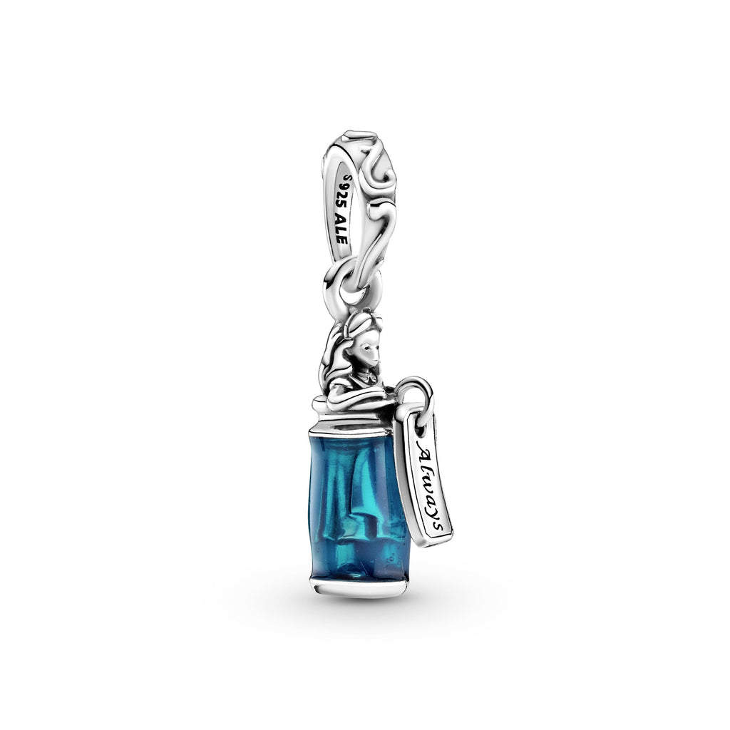 PANDORA Disney Alice In Wonderland Drink Me Dangle Charm Enamel Blue Disney X PANDORA Charms Bracelet Charm Jewelry Gift