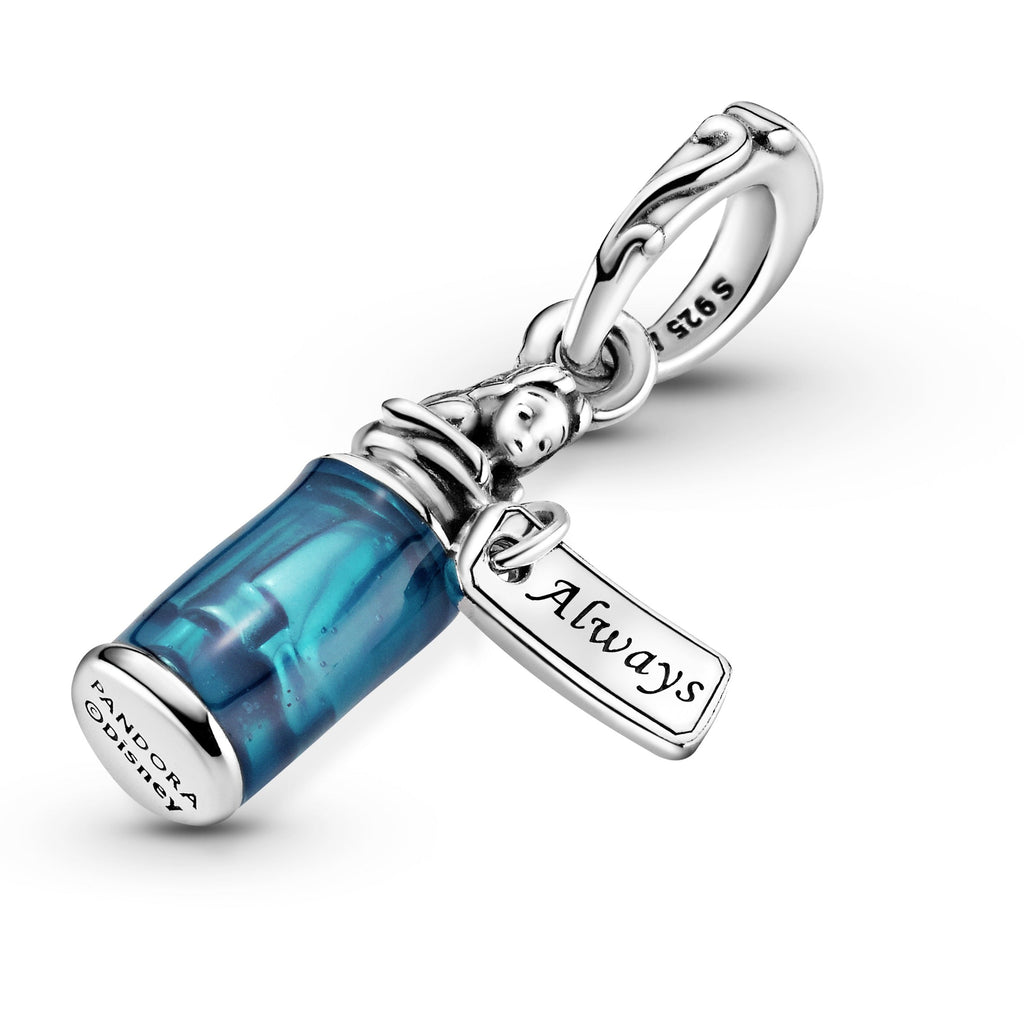 PANDORA Disney Alice In Wonderland Drink Me Dangle Charm Enamel Blue Disney X PANDORA Charms Bracelet Charm Jewelry Gift