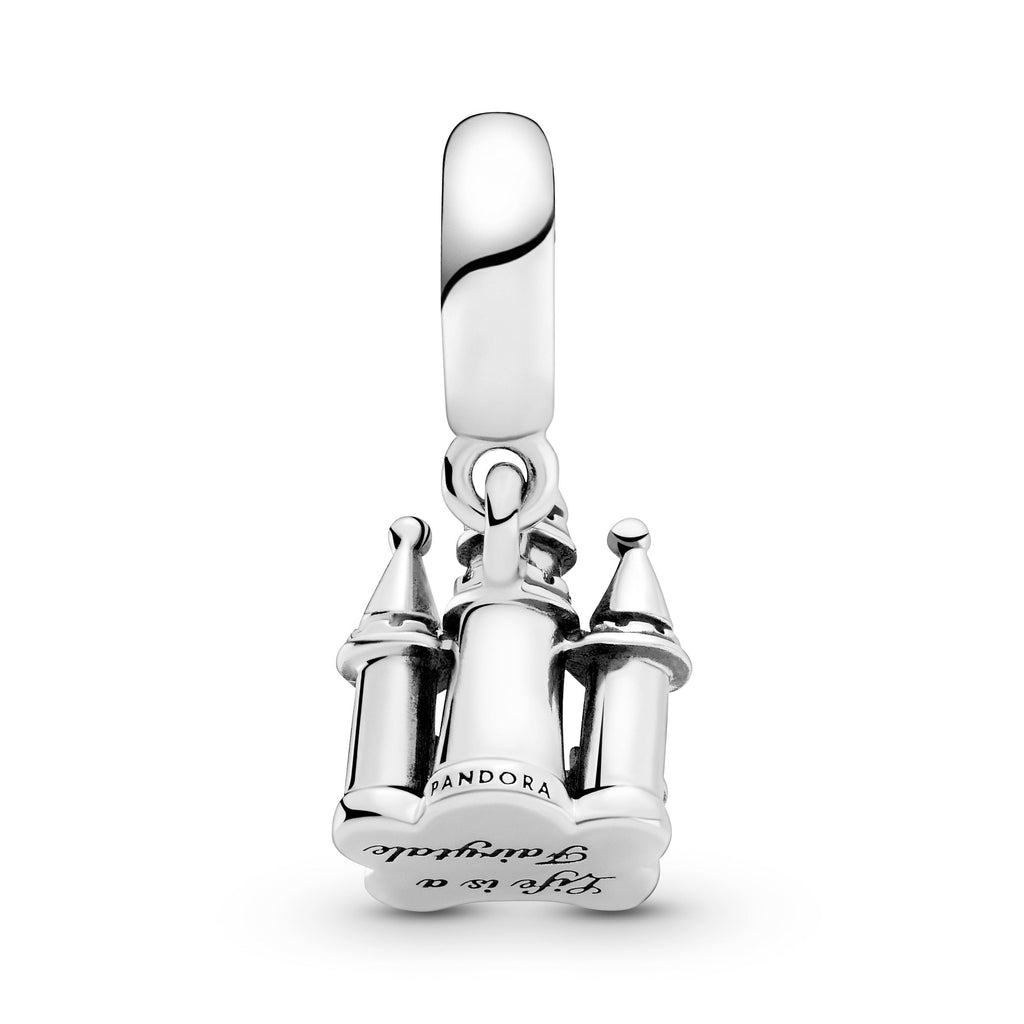 PANDORA Two-tone Castle Dangle Charm 14K Gold Charms Bracelet Charm Jewelry Gift