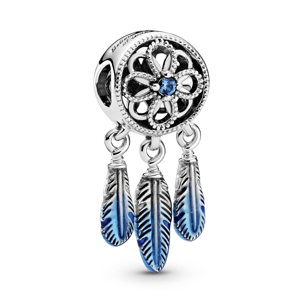 PANDORA Blue Dreamcatcher Charm Cubic Zirconia Symbols And Colours Charms Bracelet Charm Jewelry Gift