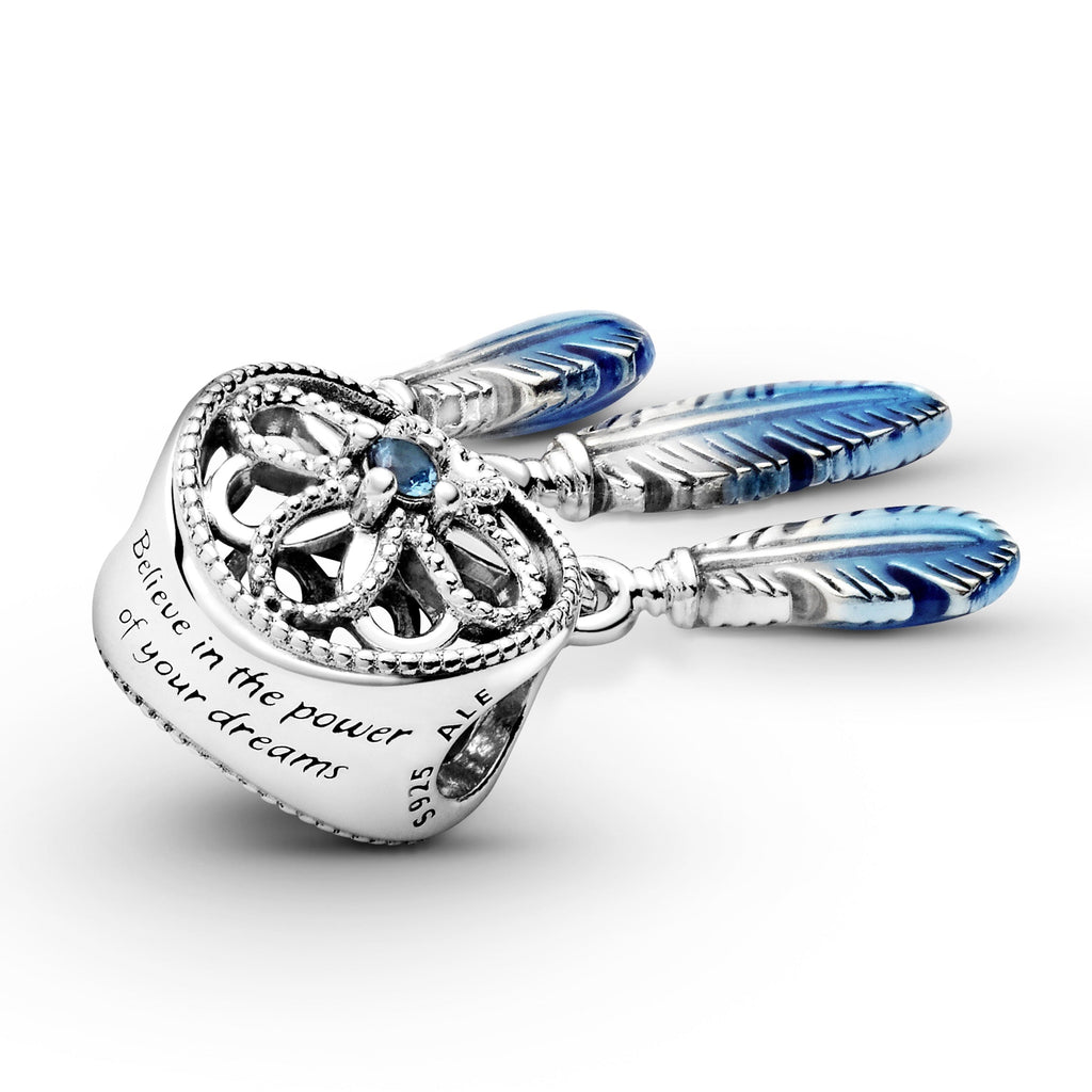 PANDORA Blue Dreamcatcher Charm Cubic Zirconia Symbols And Colours Charms Bracelet Charm Jewelry Gift