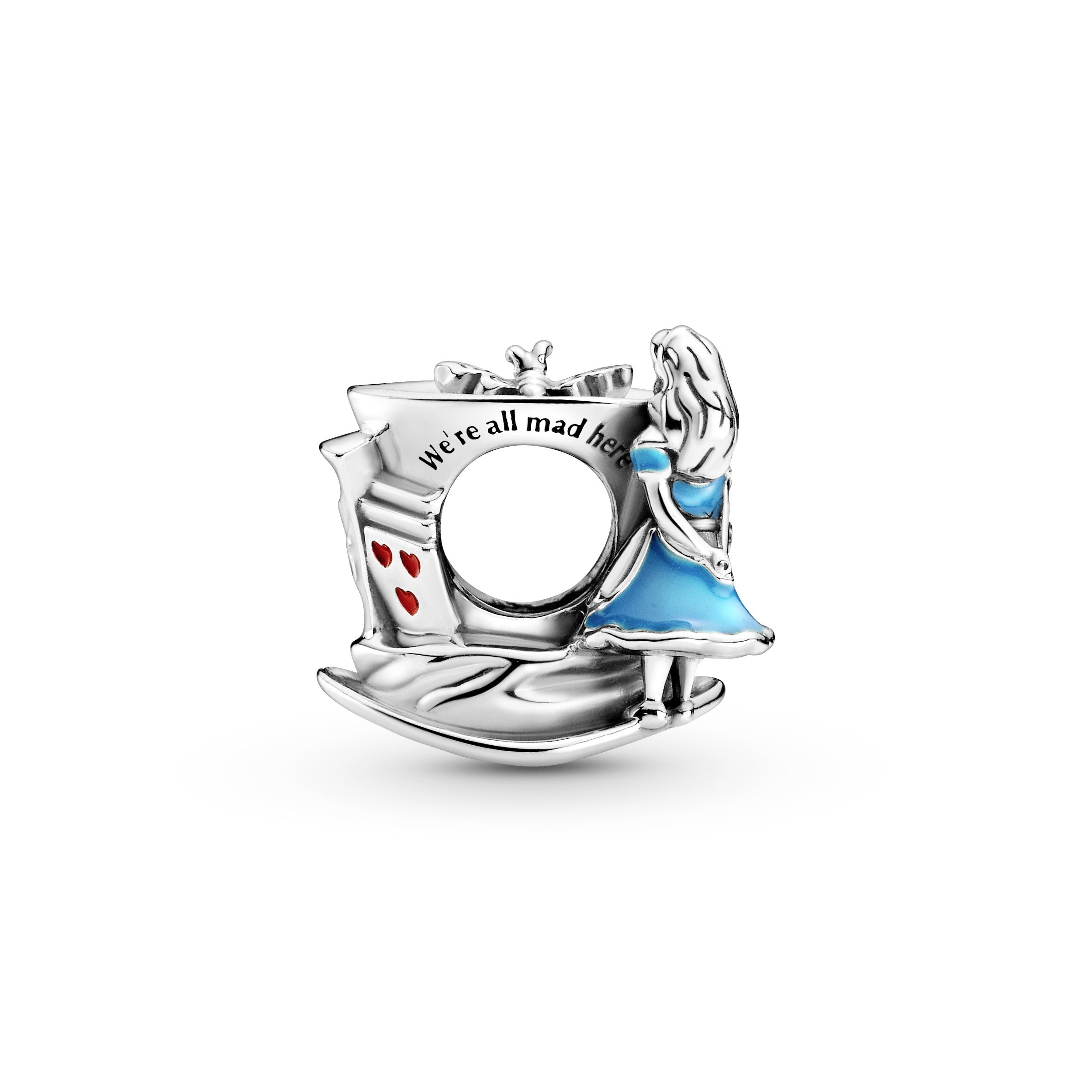 PANDORA Disney Alice In Wonderland And The Mad Hatter S Tea Party Charm Enamel Multi-colour Disney X PANDORA Charms Bracelet Charm Jewelry Gift