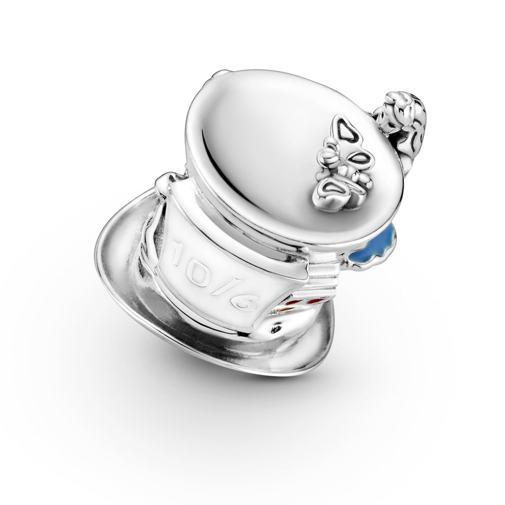 PANDORA Disney Alice In Wonderland And The Mad Hatter S Tea Party Charm Enamel Multi-colour Disney X PANDORA Charms Bracelet Charm Jewelry Gift