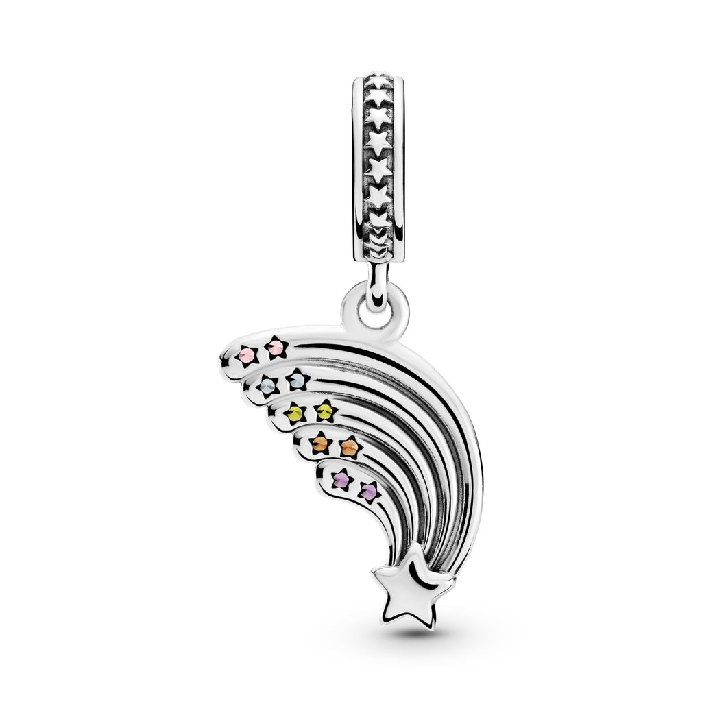 PANDORA Colourful Rainbow Dangle Charm Cubic Zirconia Blue Nature Charms Bracelet Charm Jewelry Gift