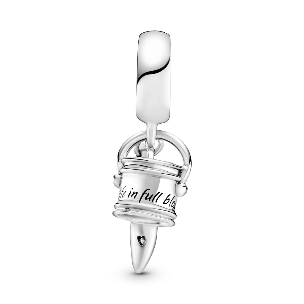 PANDORA Watering Can And Trowel Dangle Charm Cubic Zirconia Floral Charms Bracelet Charm Jewelry Gift