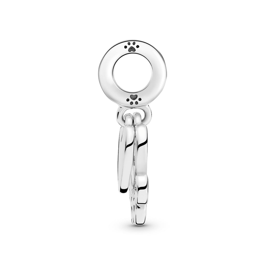 PANDORA Hearts And Paw Print Dangle Charm Sterling Silver Animals Charms Bracelet Charm Jewelry Gift