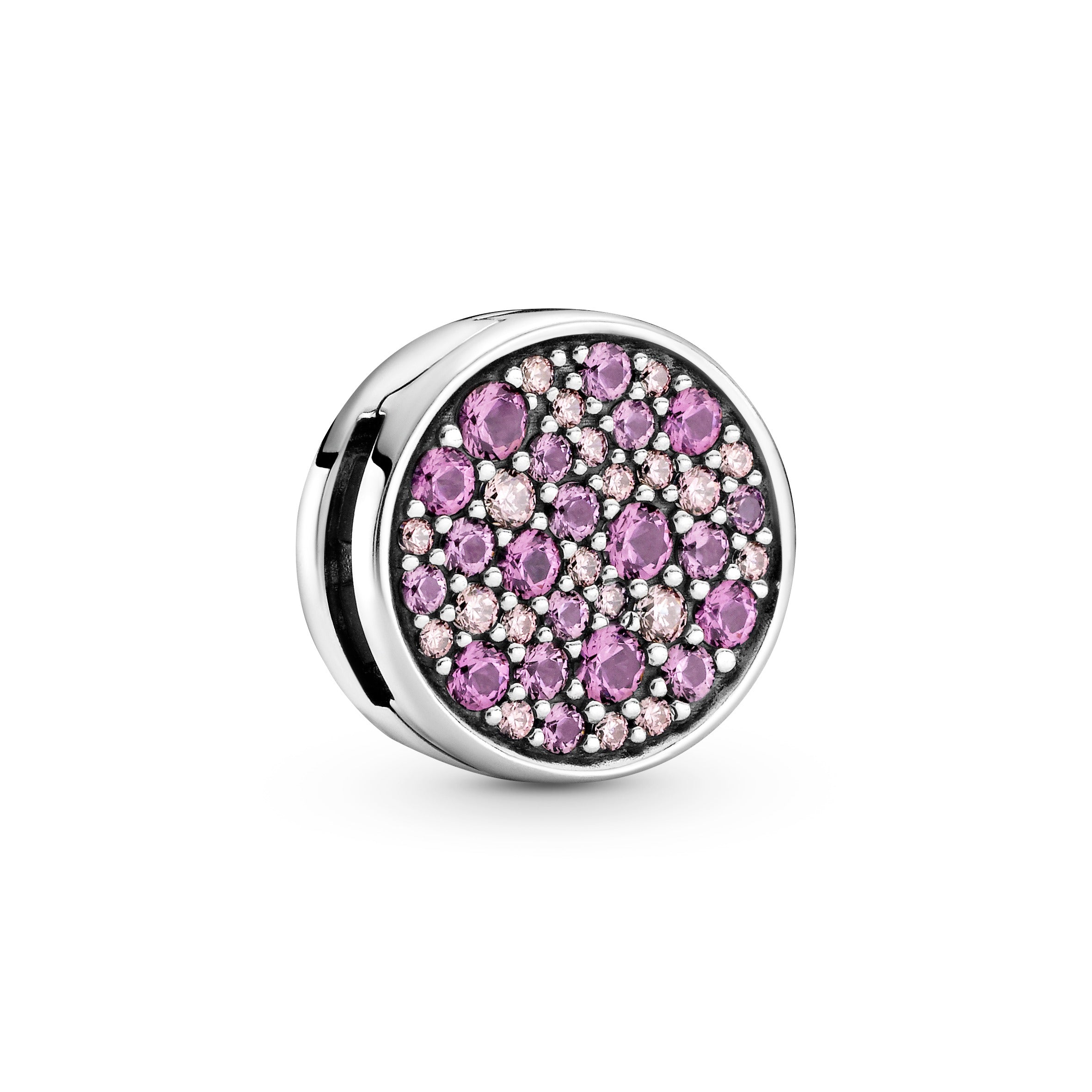 PANDORA Reflexions Pink Pavé Clip Charm Crystals Charms Bracelet Charm Jewelry Gift