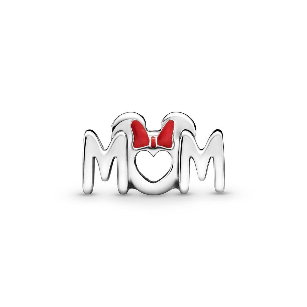 PANDORA Disney Minnie Mouse Bow And Mum Charm Enamel Disney X PANDORA Charms Bracelet Charm Jewelry Gift