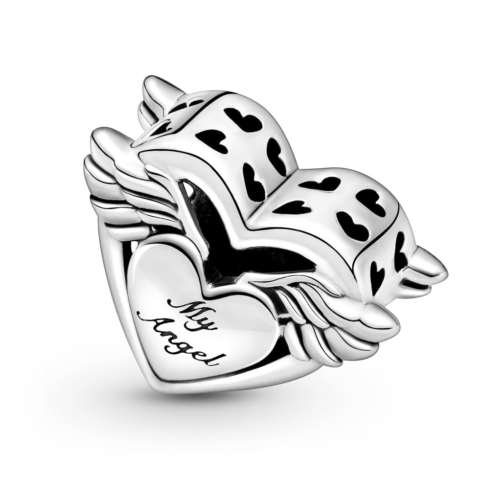 PANDORA Angel Wings And Mum Charm Sterling Silver Family And Friends Charms Bracelet Charm Jewelry Gift
