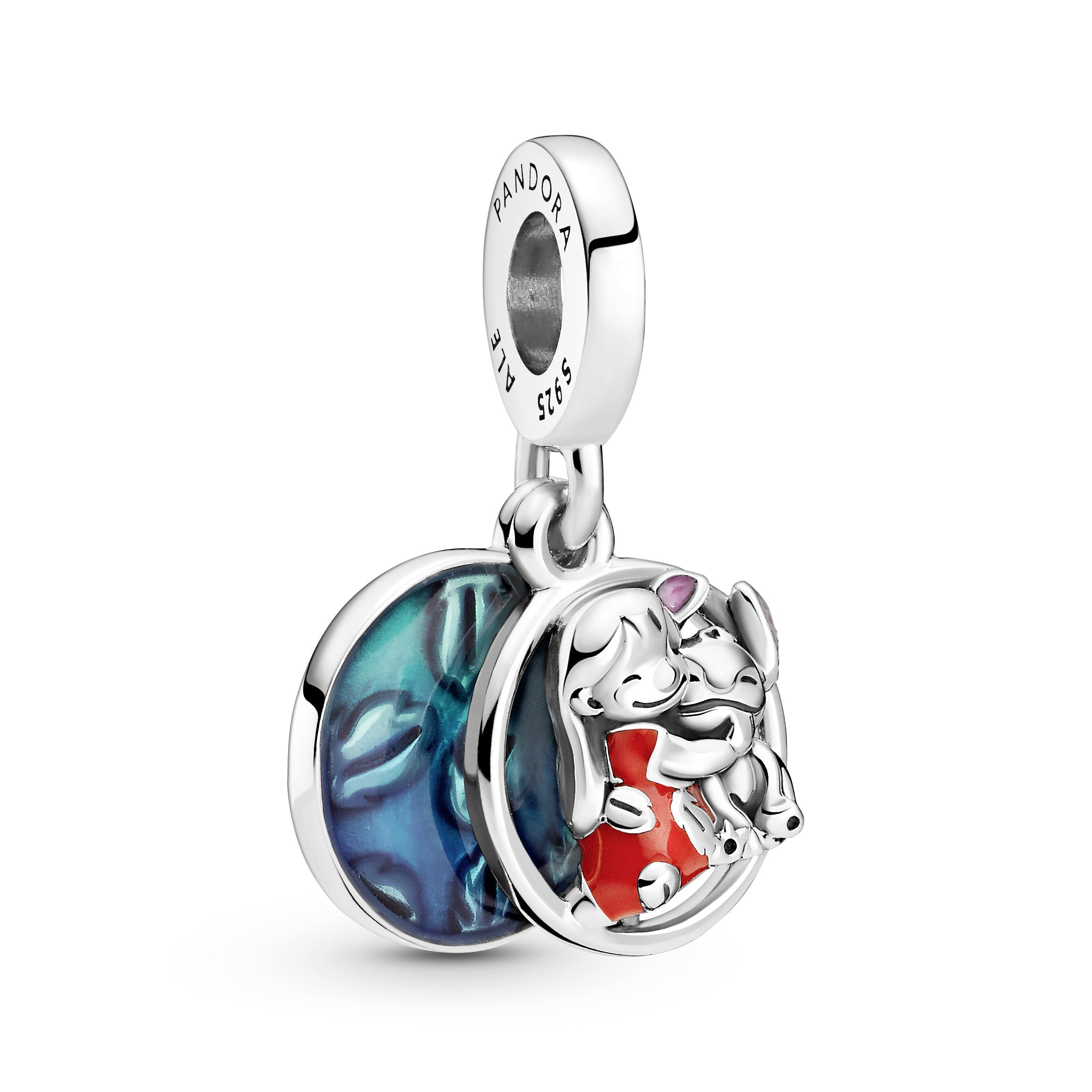 PANDORA Disney Lilo And Stitch Family Dangle Charm Enamel Disney X PANDORA Charms Bracelet Charm Jewelry Gift