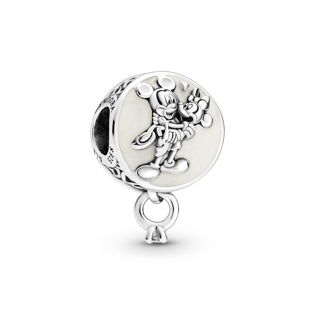 PANDORA Disney Mickey Mouse And Minnie Mouse Eternal Love Charm Enamel Silver Disney X PANDORA Charms Bracelet Charm Jewelry Gift