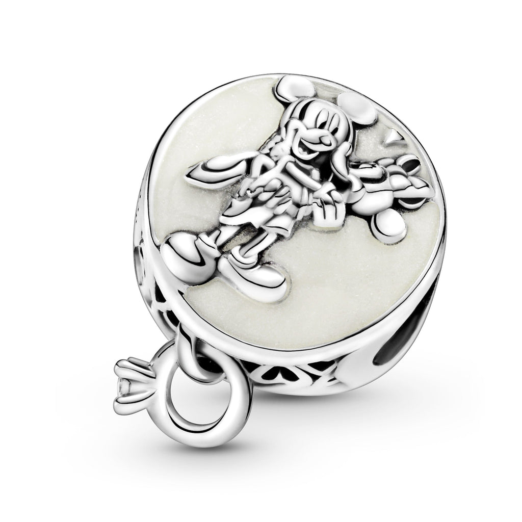 PANDORA Disney Mickey Mouse And Minnie Mouse Eternal Love Charm Enamel Silver Disney X PANDORA Charms Bracelet Charm Jewelry Gift