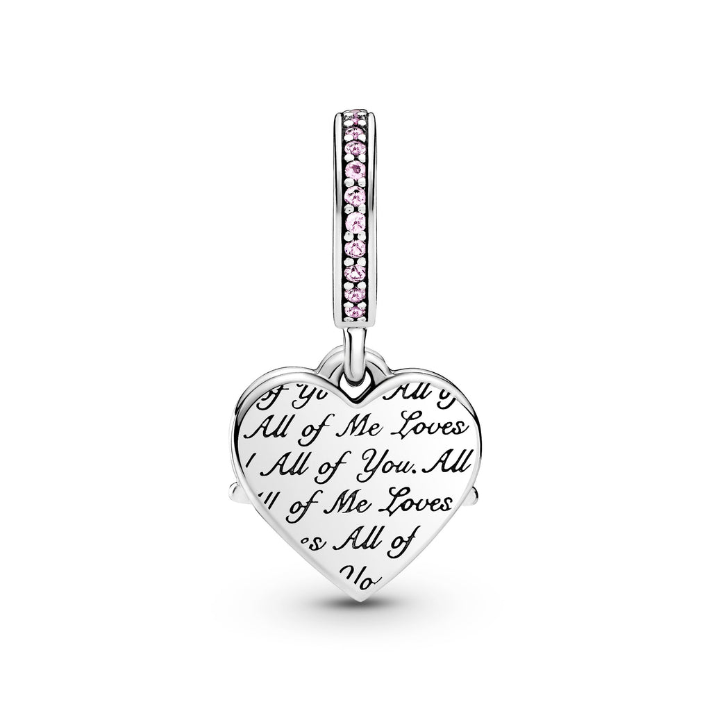 PANDORA Heart And Mum Dangle Charm Crystals Pink Family And Friends Charms Bracelet Charm Jewelry Gift