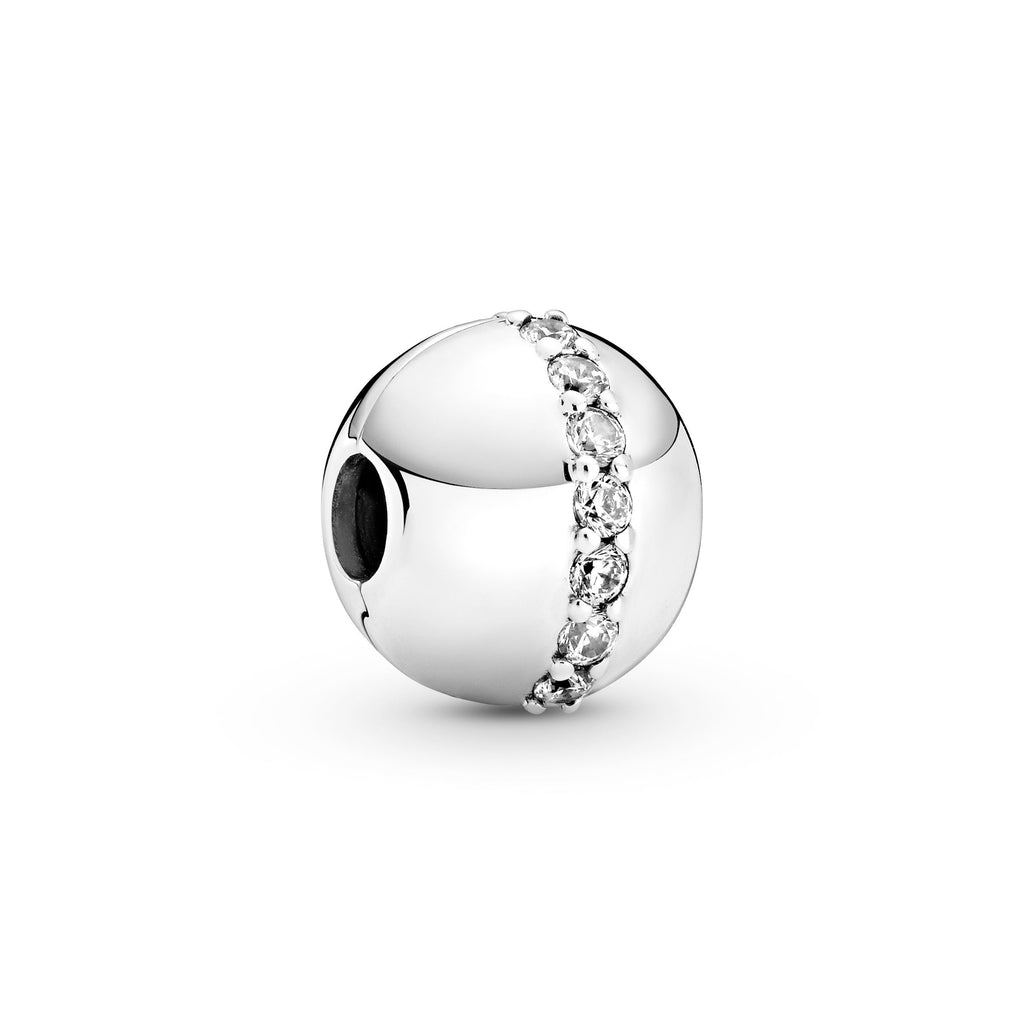 PANDORA Sparkling Line Clip Charm Sterling Silver Charms Bracelet Charm Jewelry Gift