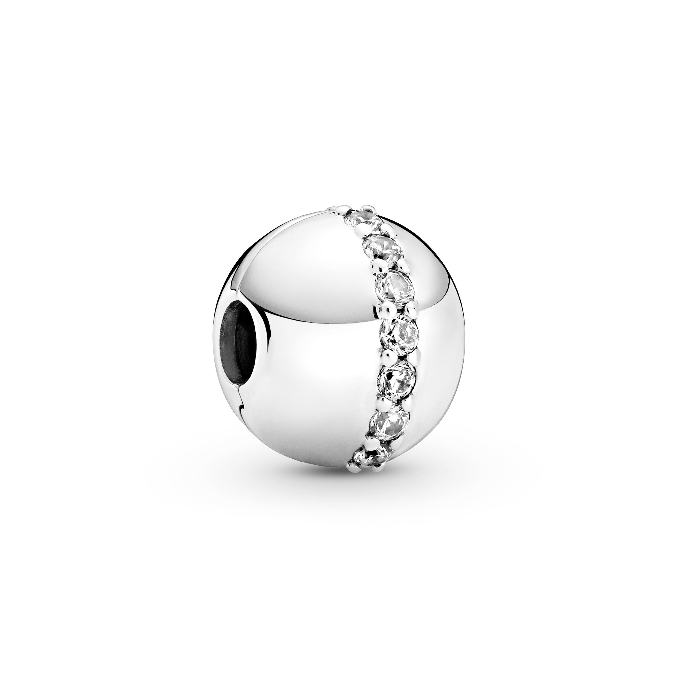 PANDORA Sparkling Line Clip Charm Sterling Silver Charms Bracelet Charm Jewelry Gift