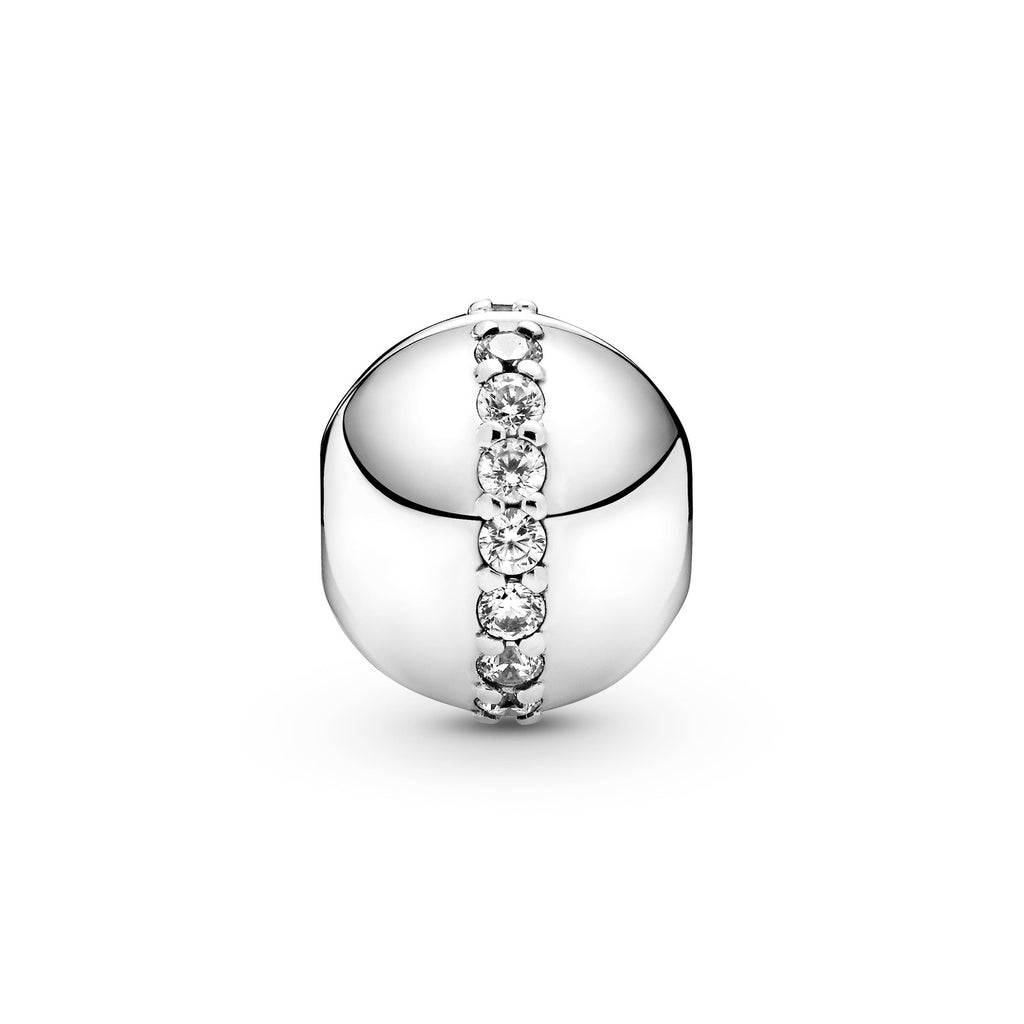 PANDORA Sparkling Line Clip Charm Sterling Silver Charms Bracelet Charm Jewelry Gift