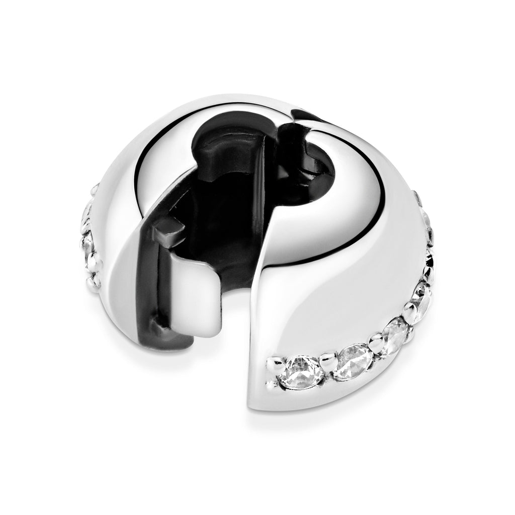 PANDORA Sparkling Line Clip Charm Sterling Silver Charms Bracelet Charm Jewelry Gift